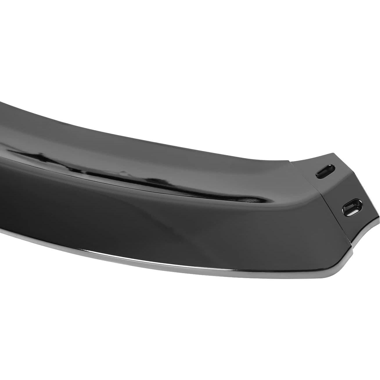 Labio de Parachoques Frontal Negro Brillante Spec-D para Ford Fiesta 2014-2019