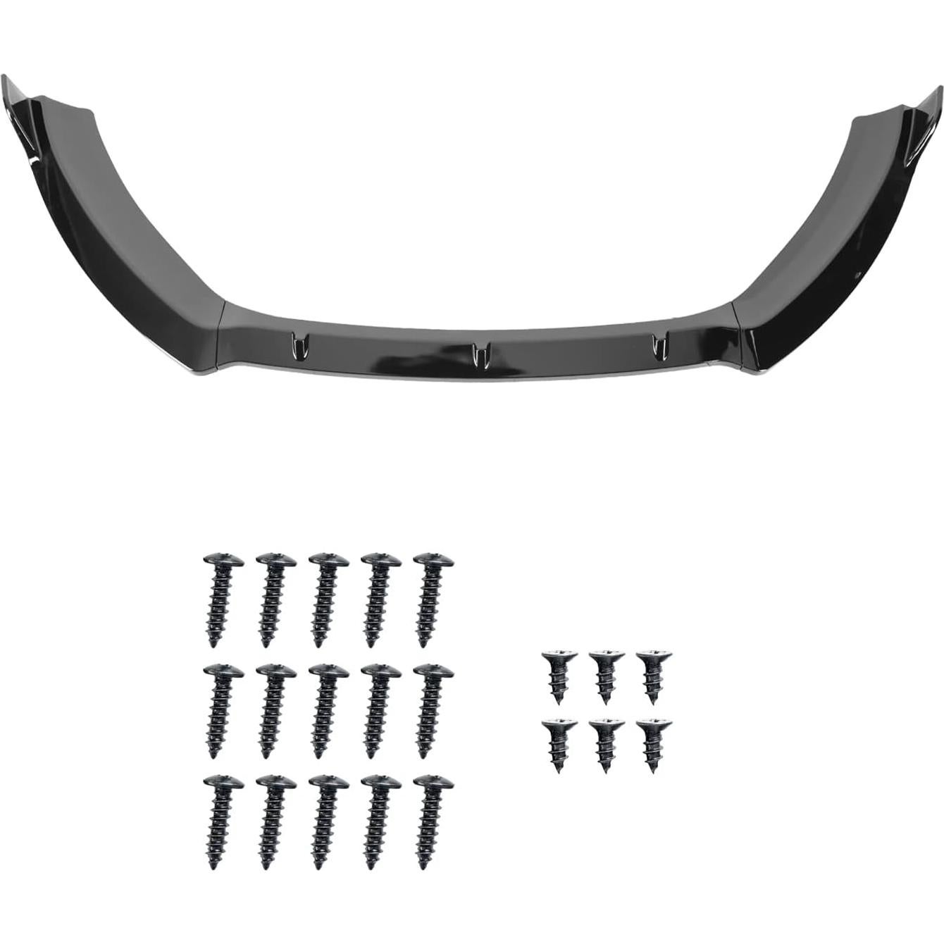 Labio de Parachoques Frontal Negro Brillante Spec-D para Ford Fiesta 2014-2019