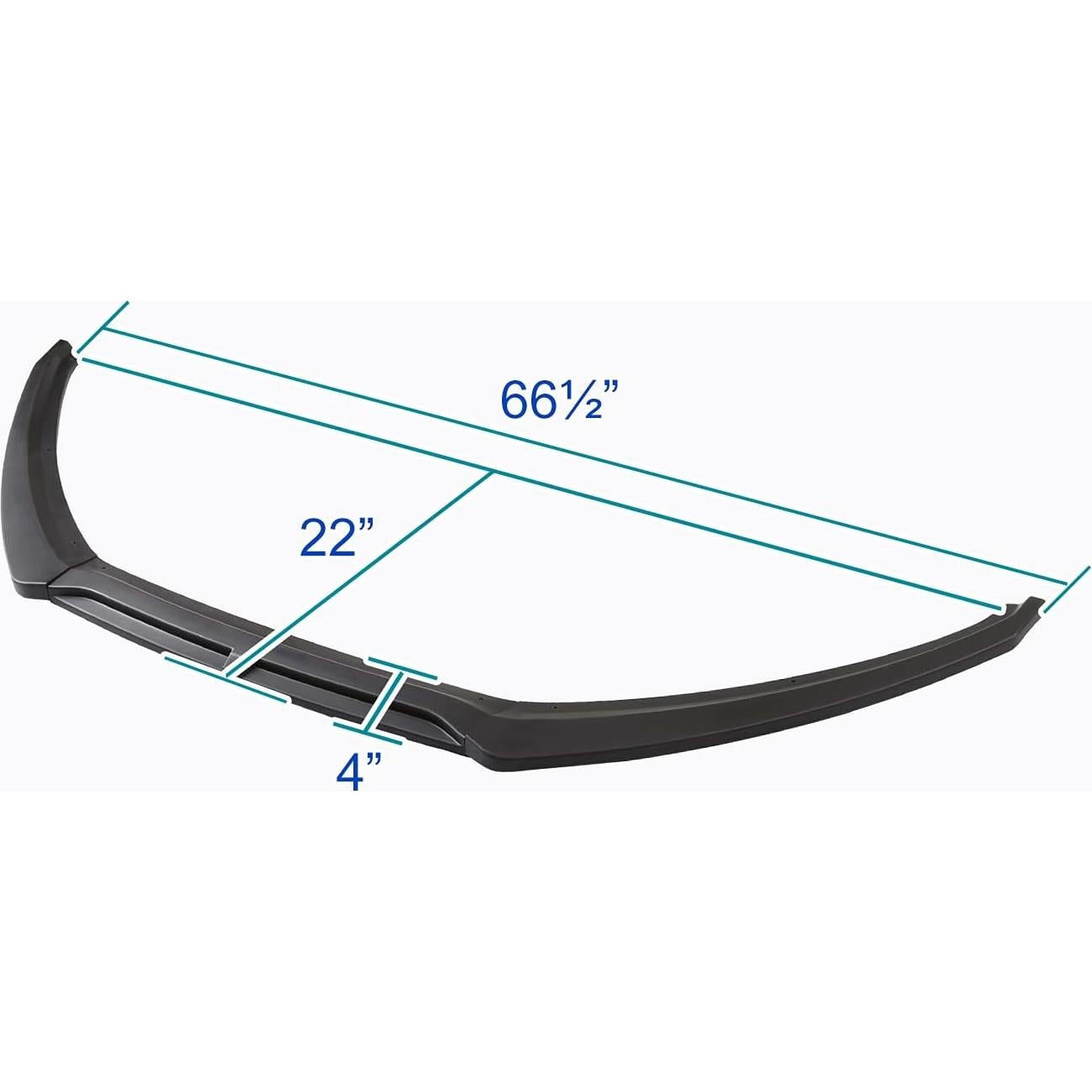 Labio de Parachoques Frontal Spec-D Negro Mate Ford Focus 2015-2018