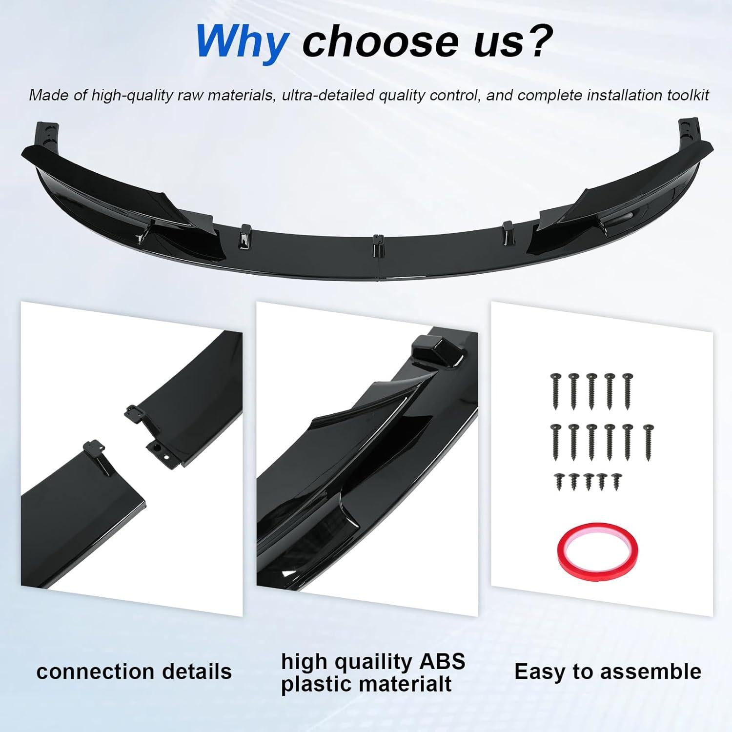 KHK Lip Spoiler Frontal BMW Serie 3 F30 F31 2012-2018 ABS