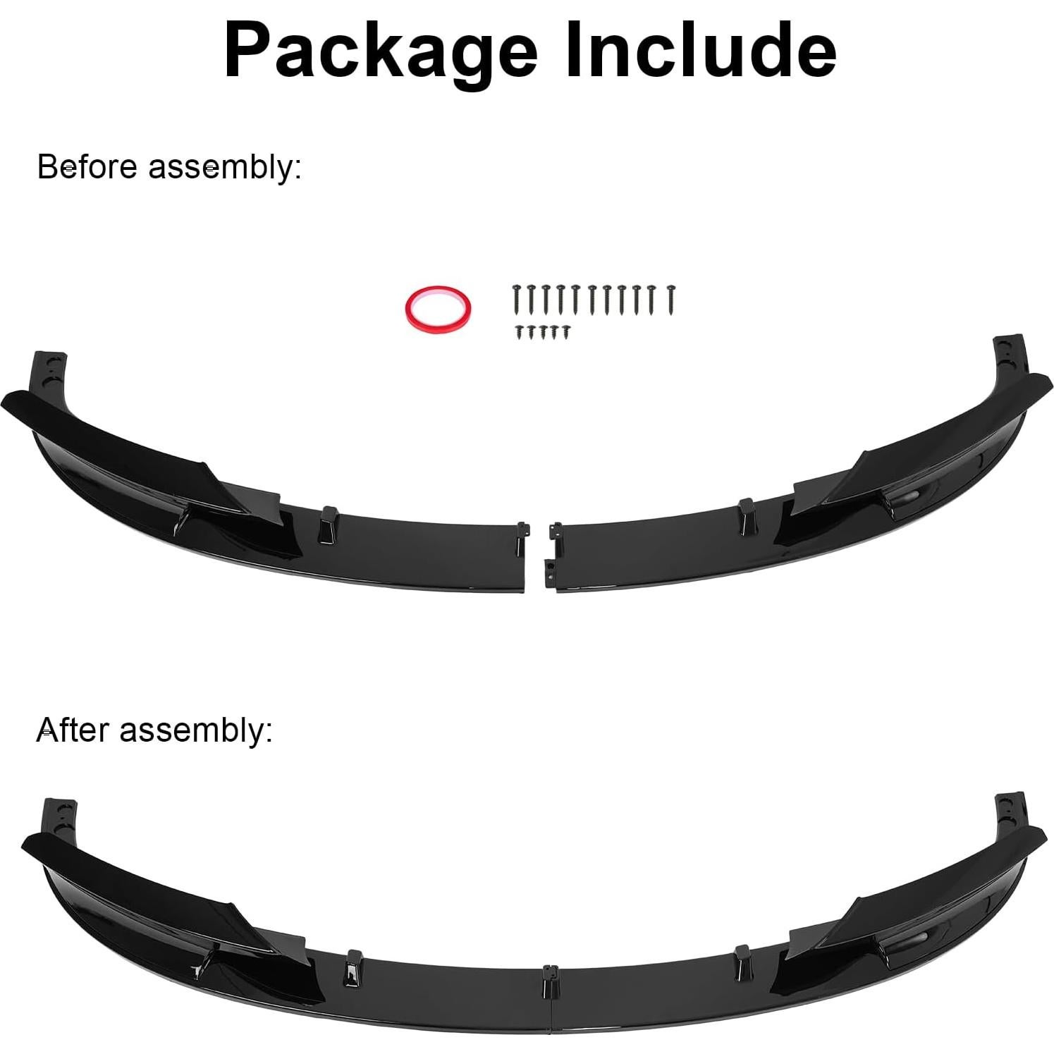 KHK Lip Spoiler Frontal BMW Serie 3 F30 F31 2012-2018 ABS