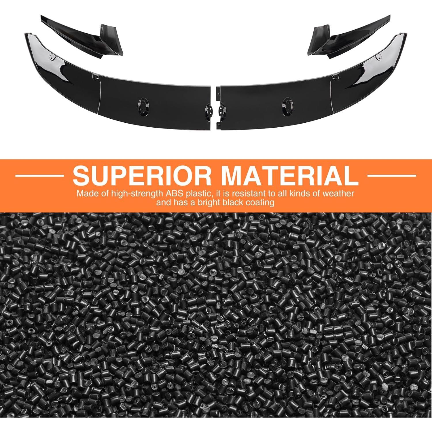 Labio Spoiler Frontal BMW F10 F18 M Sport 2011-2016 Negro