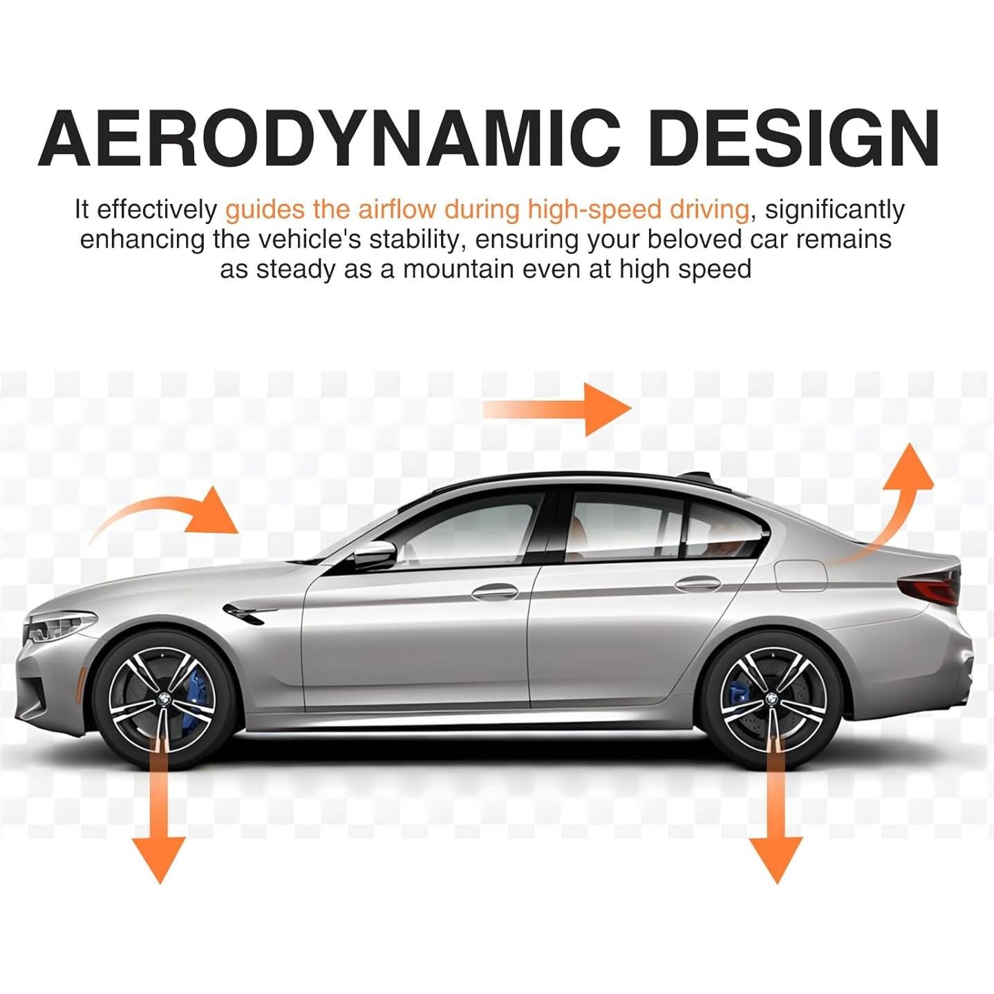 Labio Spoiler Frontal BMW F10 F18 M Sport 2011-2016 Negro