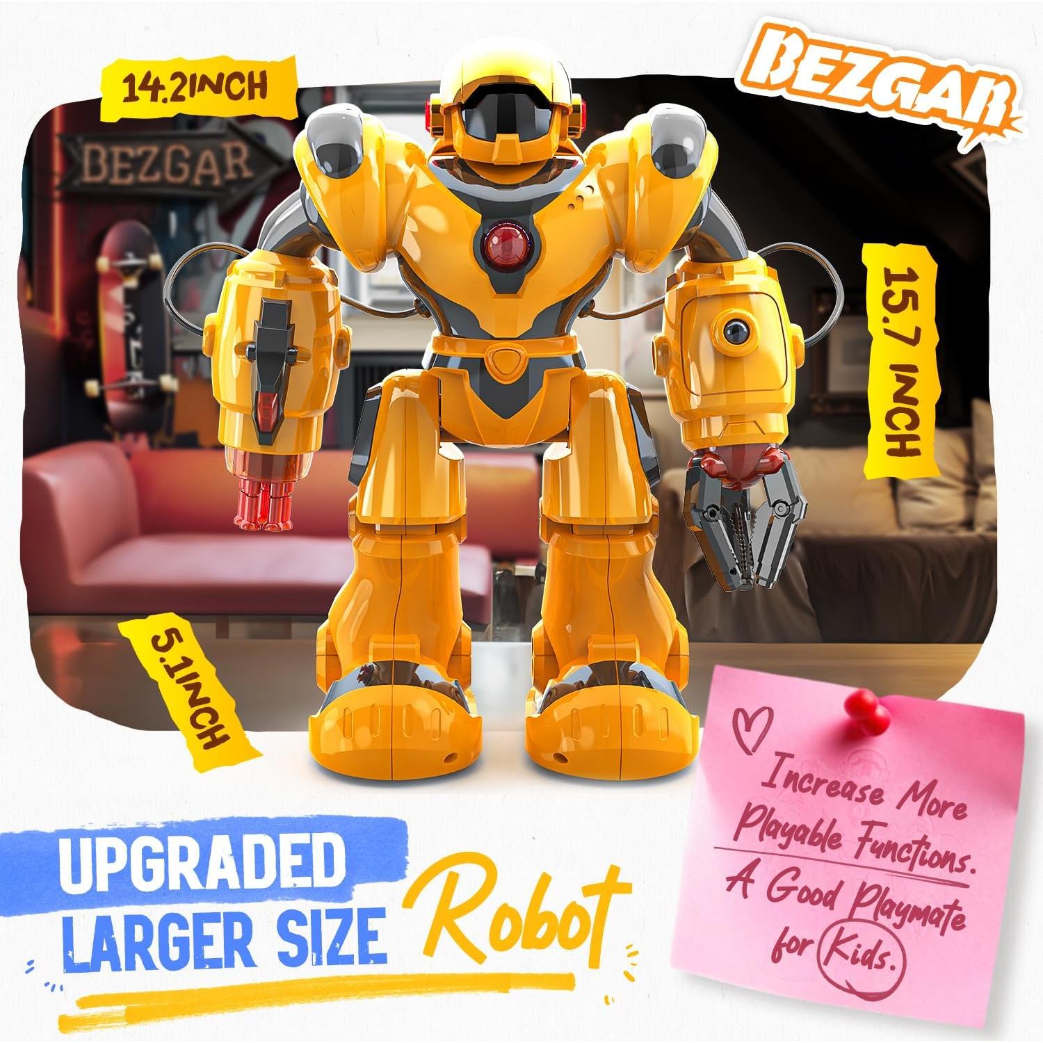 Robot Programable BEZGAR TR300 Amarillo 34 cm Control Remoto