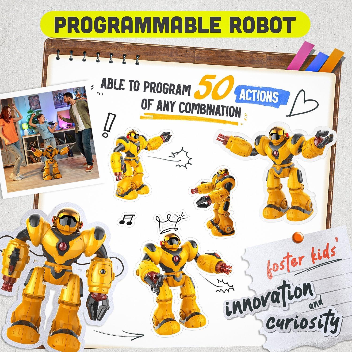 Robot Programable BEZGAR TR300 Amarillo 34 cm Control Remoto