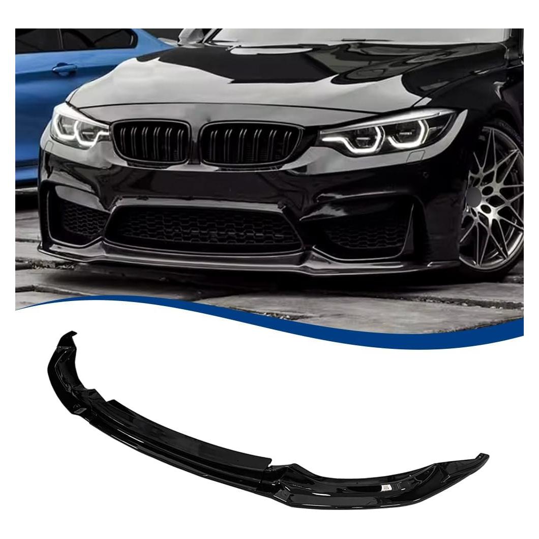 Labio Frontal BMW M3 M4 2015-2020 XPHAZZ ABS Negro Brillante