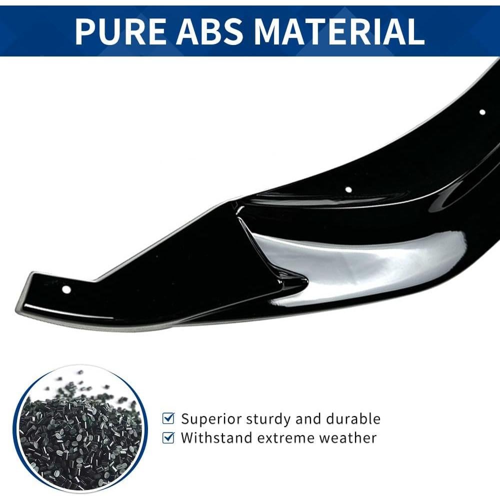 Labio Frontal BMW M3 M4 2015-2020 XPHAZZ ABS Negro Brillante