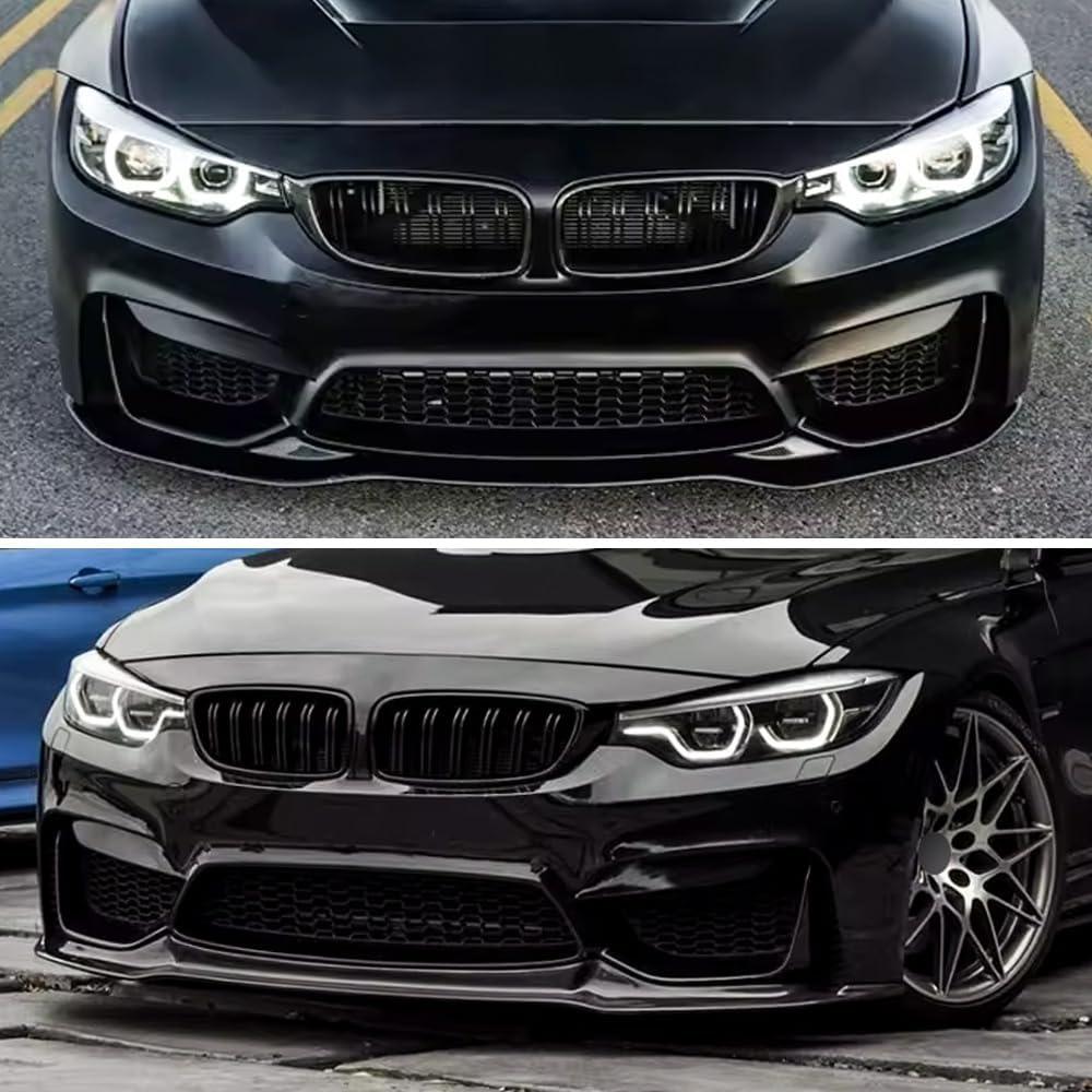 Labio Frontal BMW M3 M4 2015-2020 XPHAZZ ABS Negro Brillante