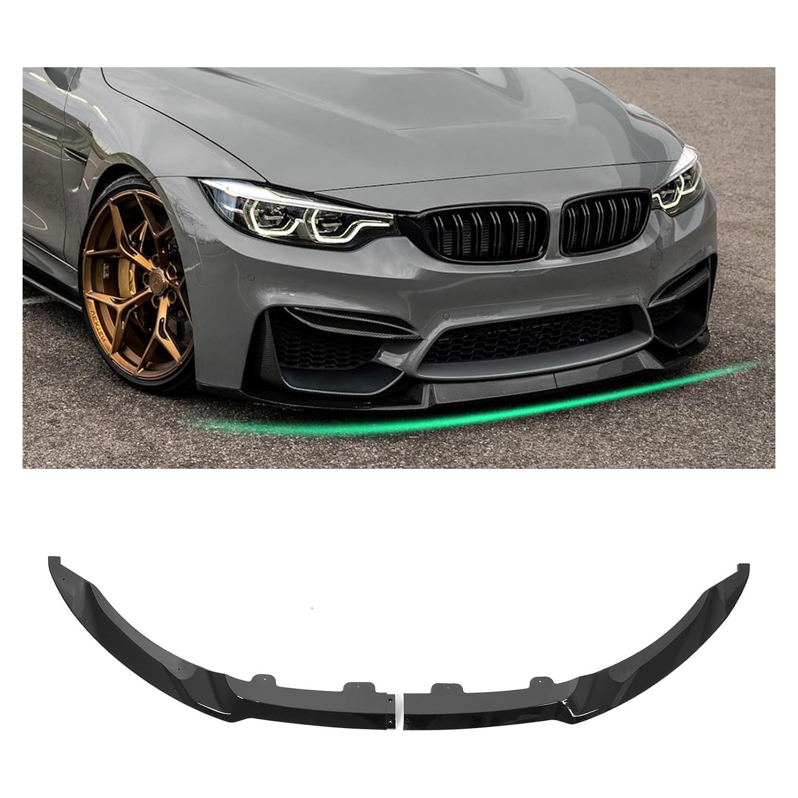 Lip Spoiler Parachoques Frontal KHK para BMW M3 F80 F82 F83 M4 2015-2020