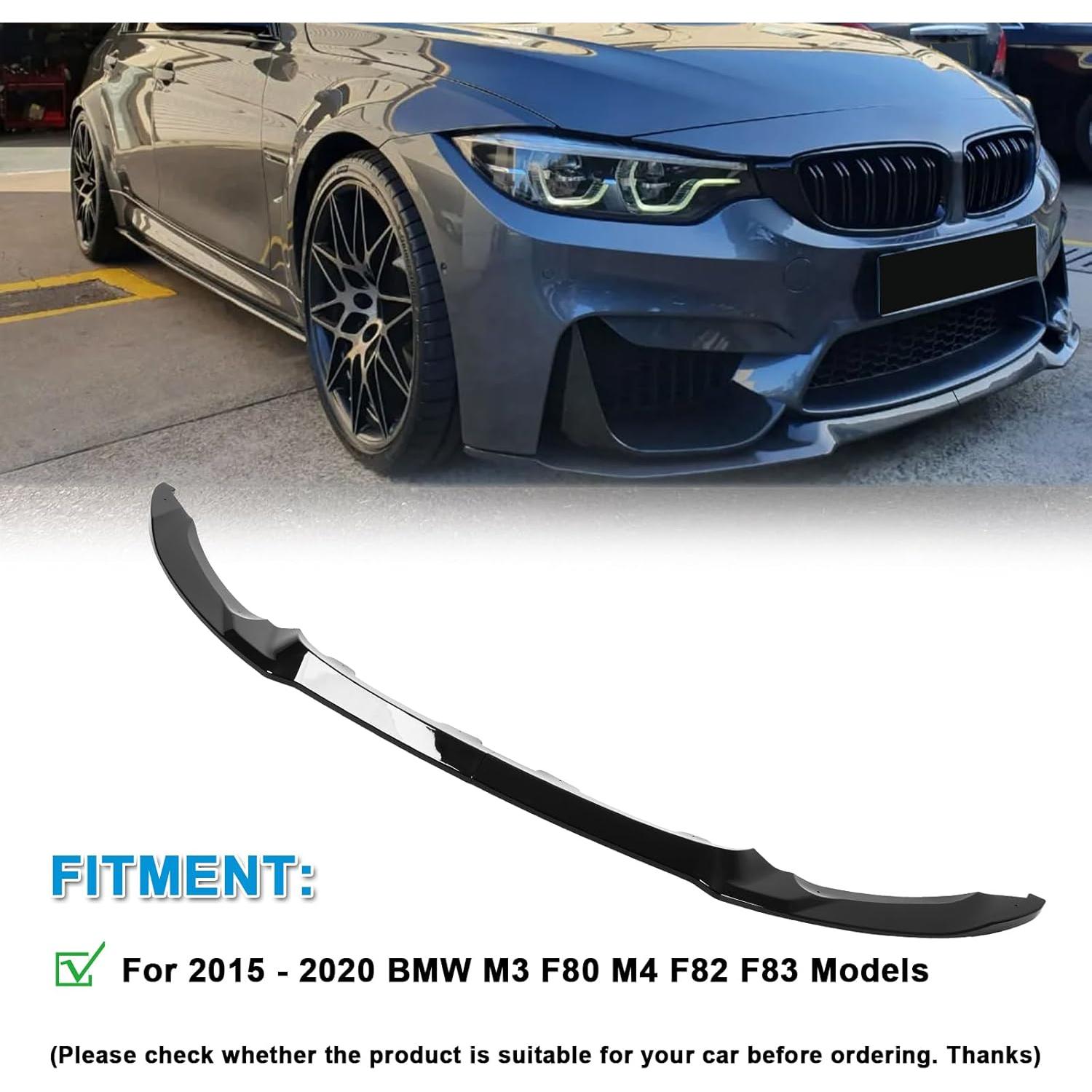 Lip Spoiler Parachoques Frontal KHK para BMW M3 F80 F82 F83 M4 2015-2020