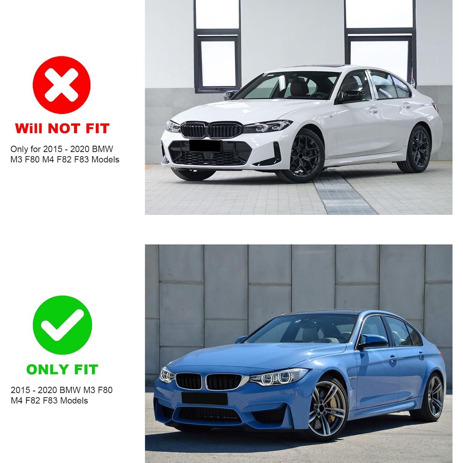 Lip Spoiler Parachoques Frontal KHK para BMW M3 F80 F82 F83 M4 2015-2020