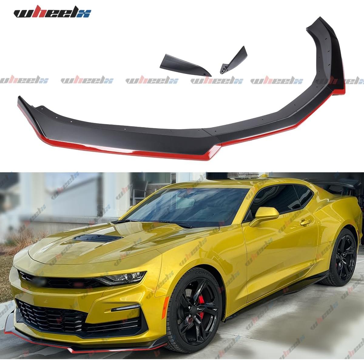 Labio Frontal WheelX para Chevy Camaro 2016-2024 Negro Mate