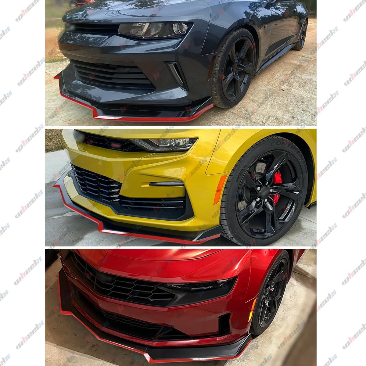 Labio Frontal WheelX para Chevy Camaro 2016-2024 Negro Mate