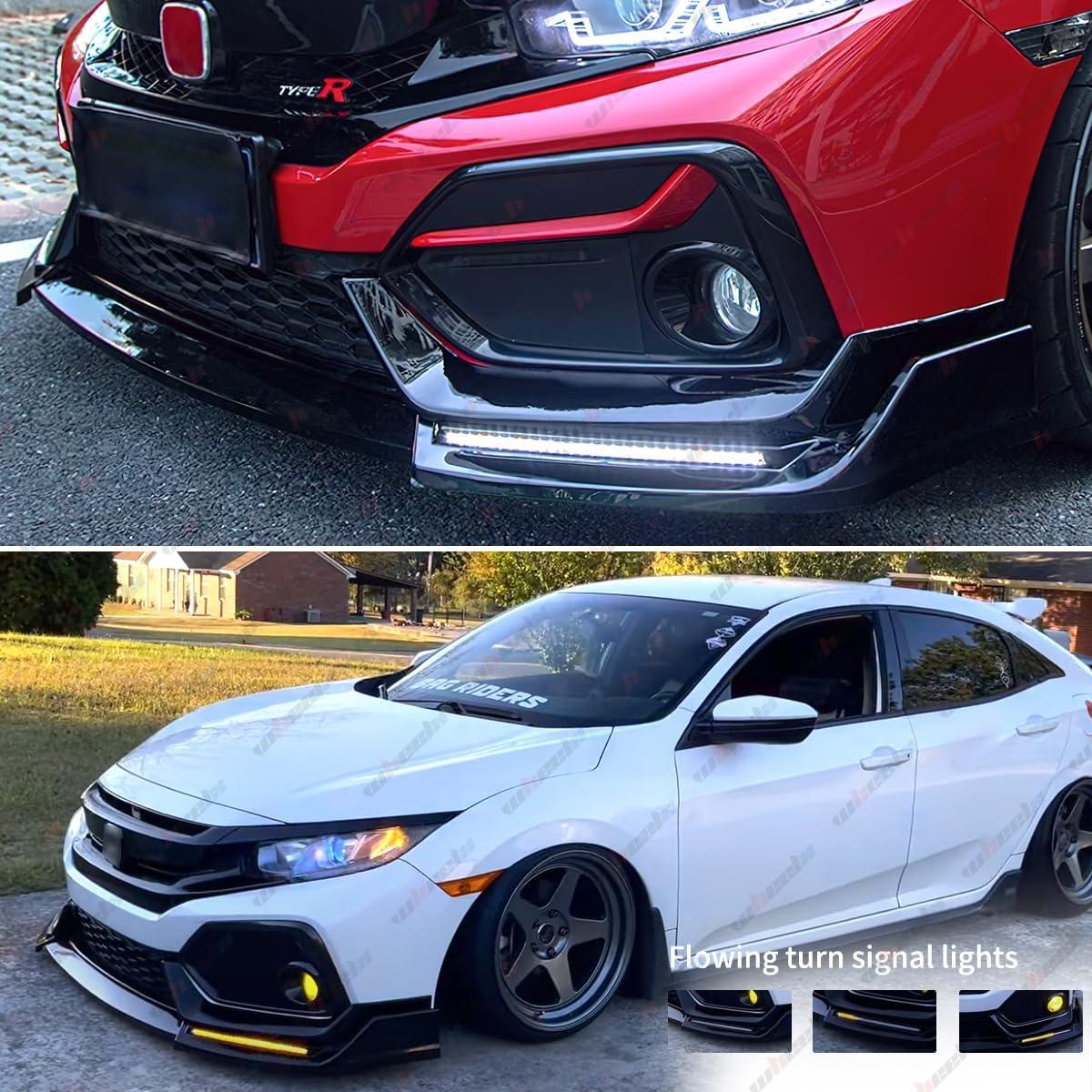 Labio Parachoques Frontal WheelX para Honda Civic 2016-2021