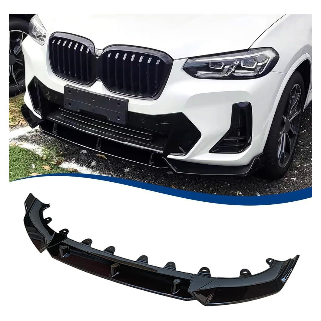 Labio Frontal BMW X3 G01 X4 G02 M-Sport ABS Negro Brillante