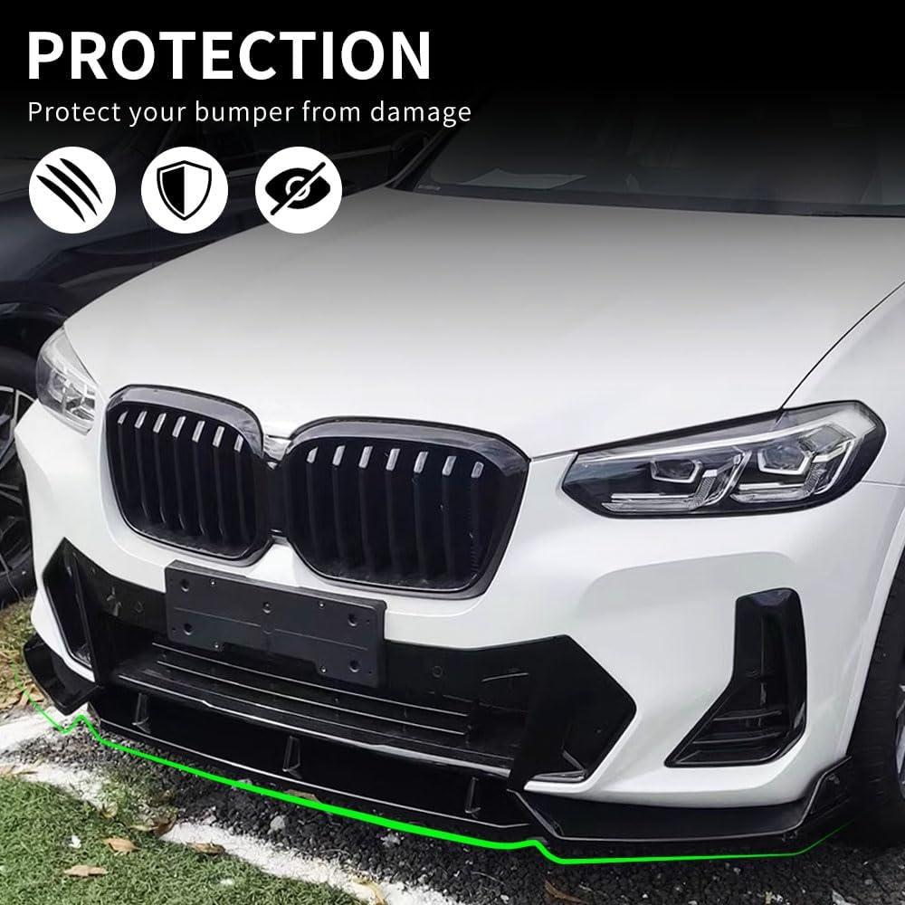 Labio Frontal BMW X3 G01 X4 G02 M-Sport ABS Negro Brillante