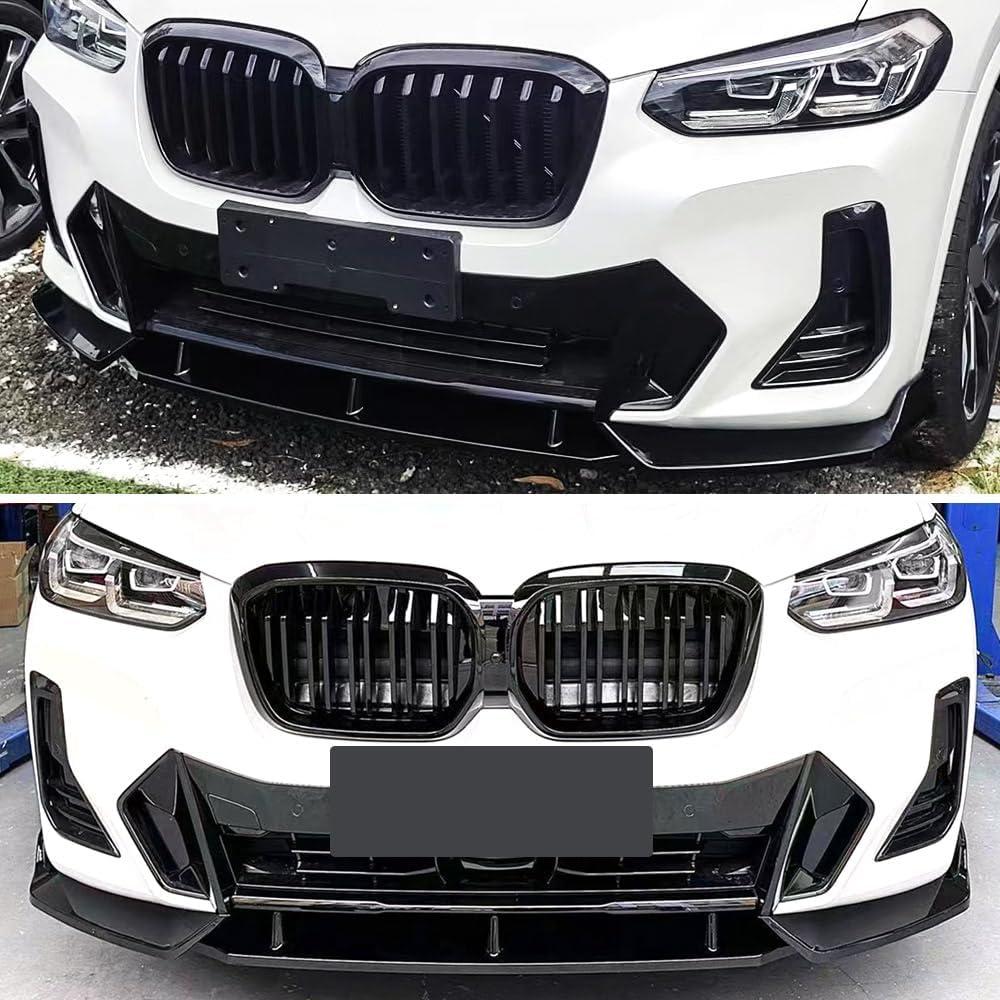 Labio Frontal BMW X3 G01 X4 G02 M-Sport ABS Negro Brillante