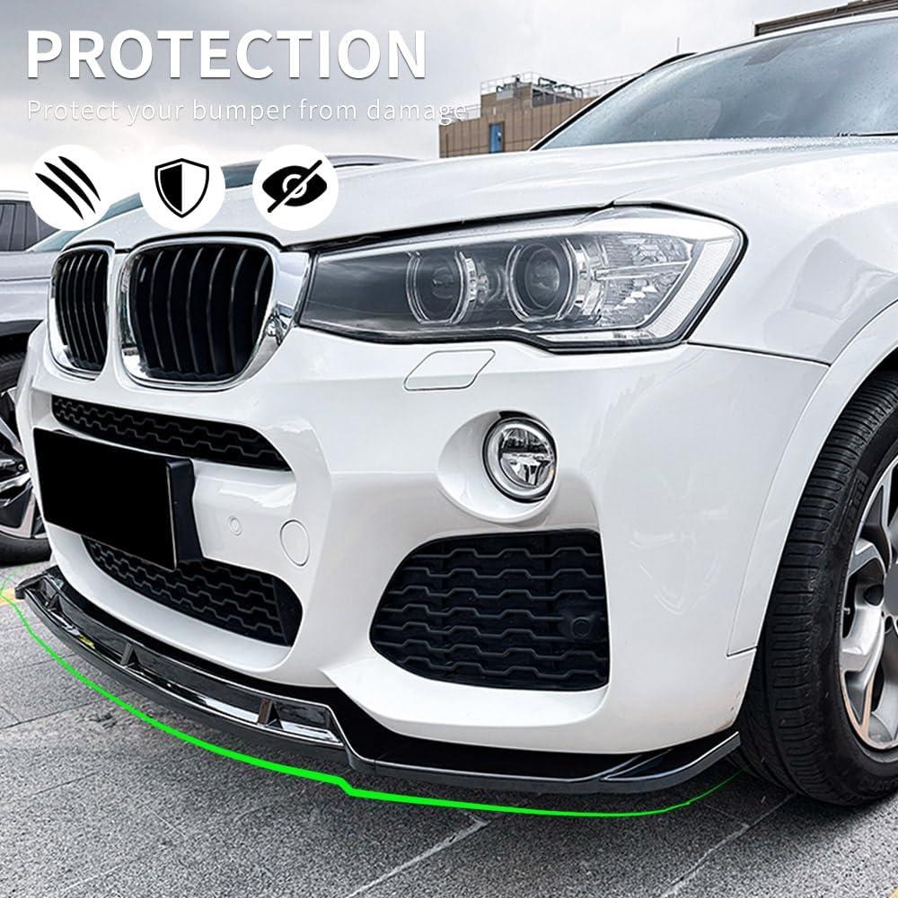 Labio Frontal BMW M-Sport F25 F26 LCI ABS Negro Brillante
