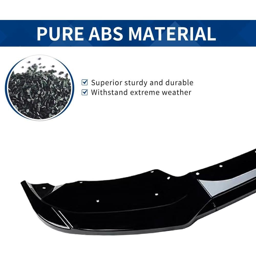 Labio Frontal BMW M-Sport F25 F26 LCI ABS Negro Brillante