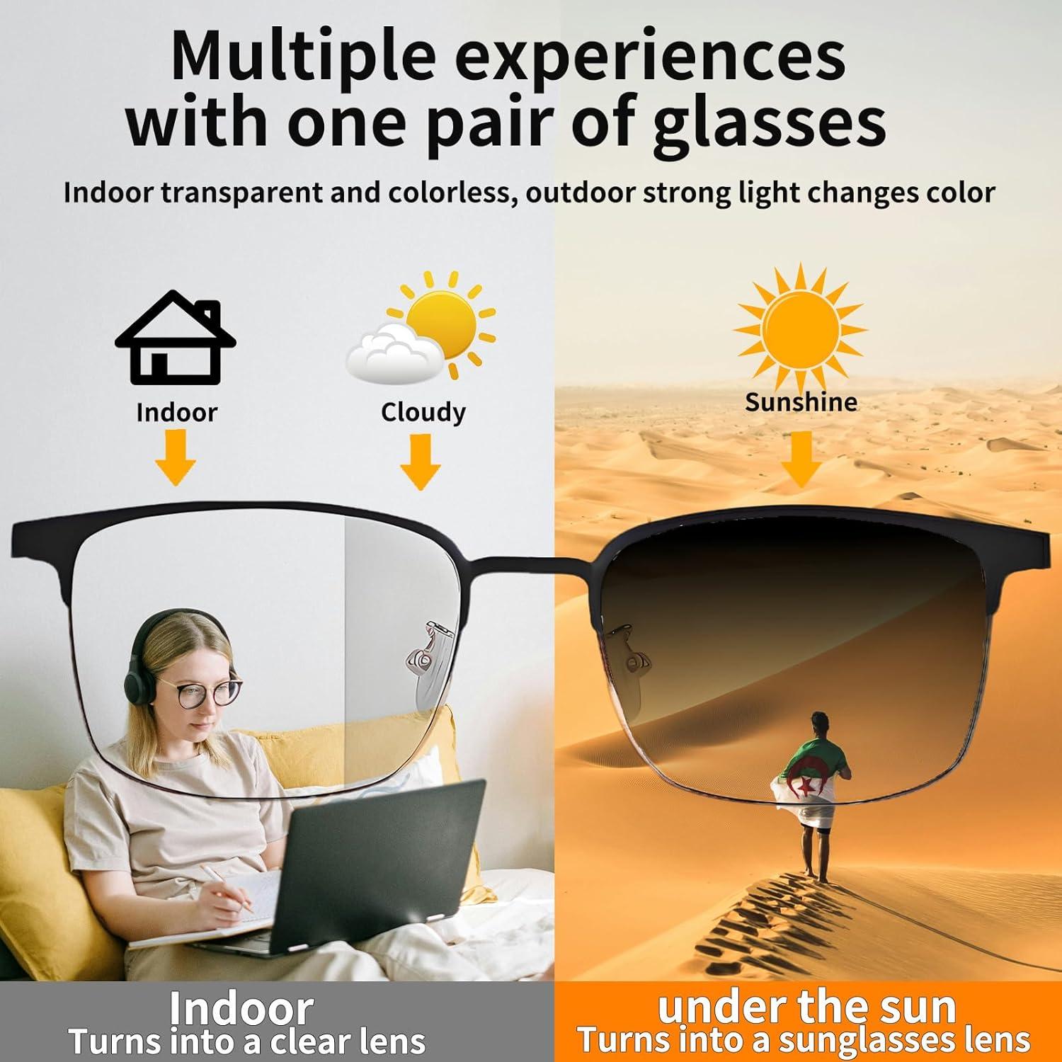 Gafas Bluetooth Inteligentes Giinova con Lentes de Cambio de Color