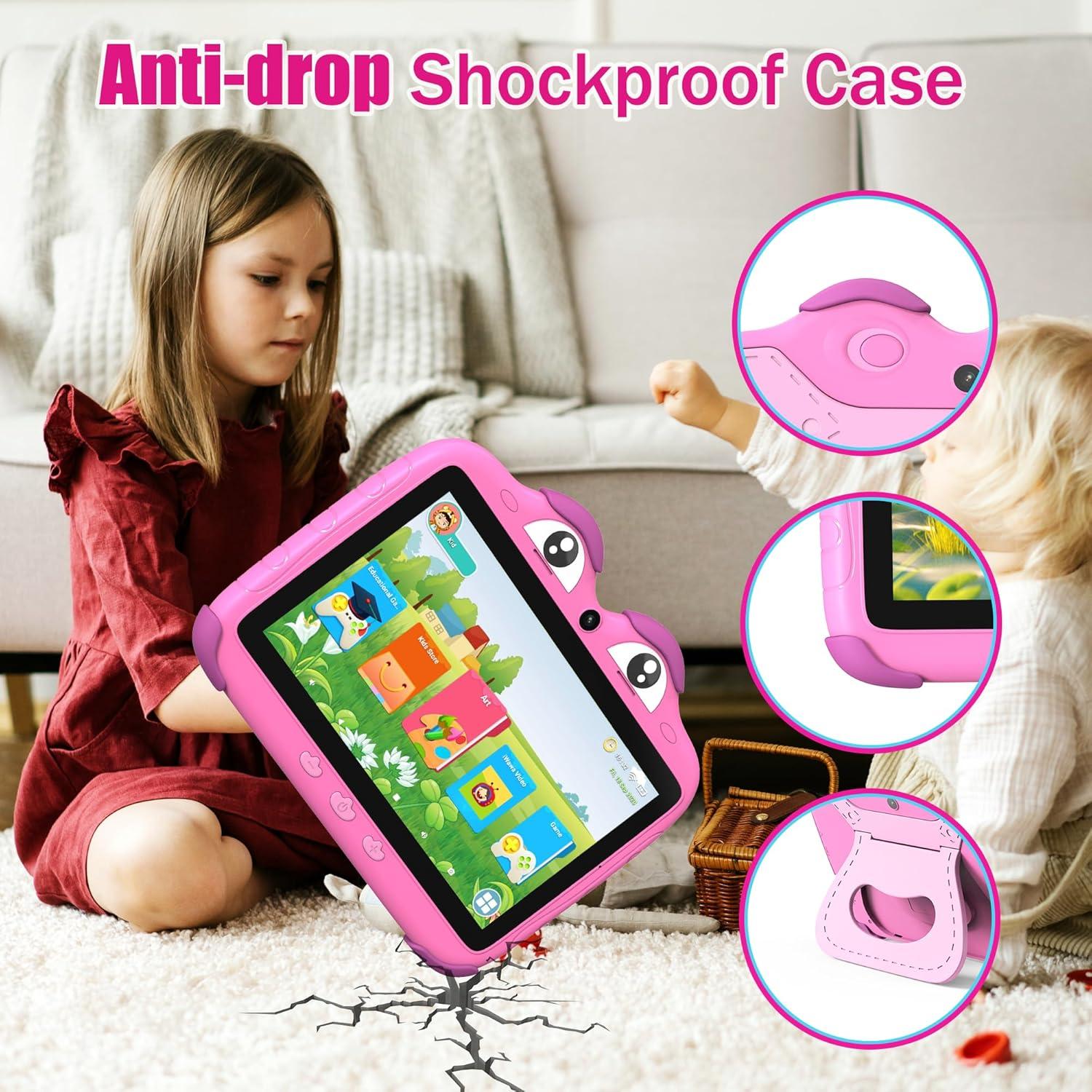 Tableta Infantil YINOCHE 7" 32GB Android con Control Parental