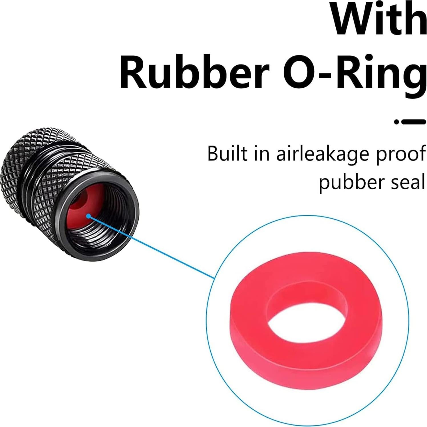 Tapa de Válvula de Neumático Genérico 4 Pack Negro