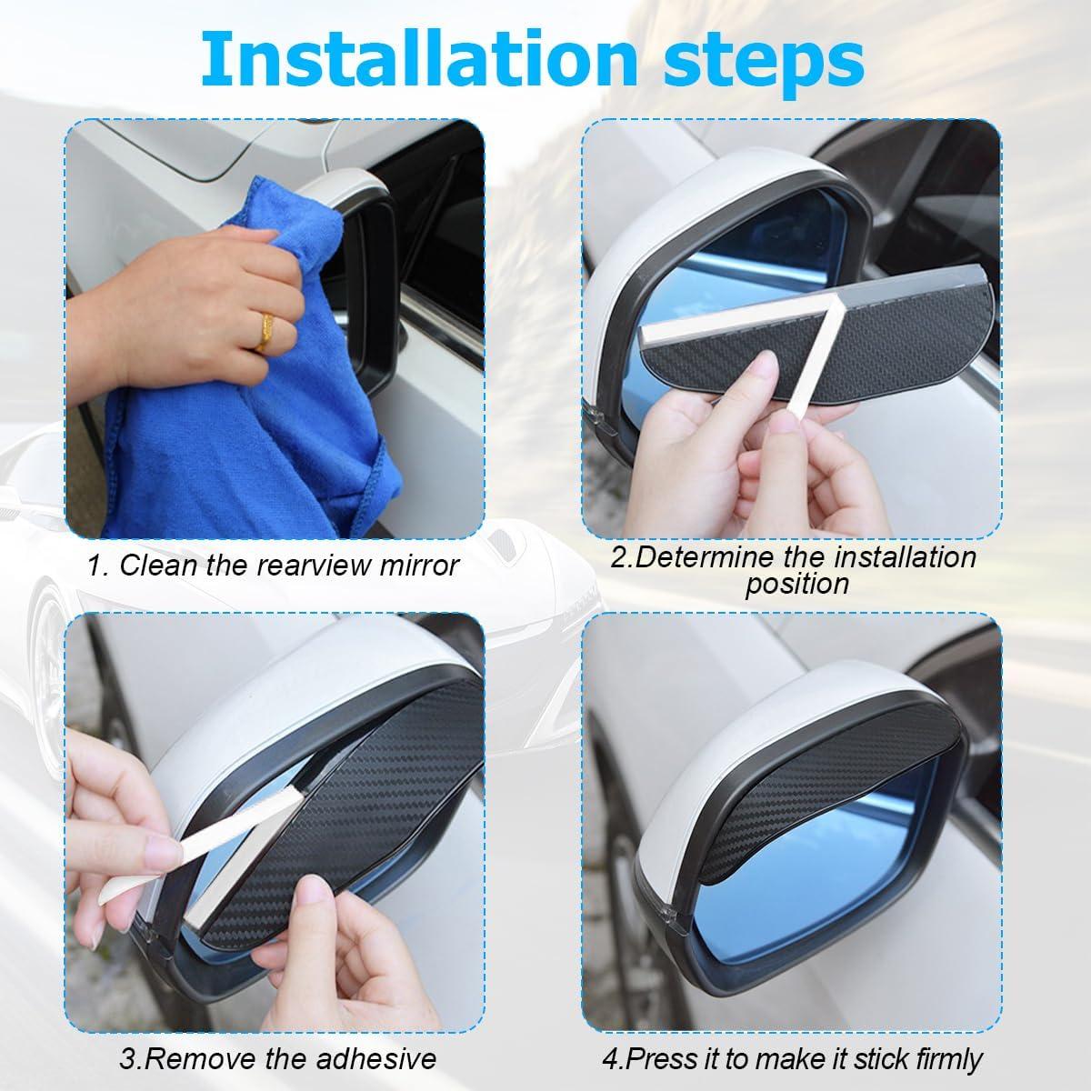 Protector de Lluvia FALVFUN para Espejo Retrovisor 2 Piezas