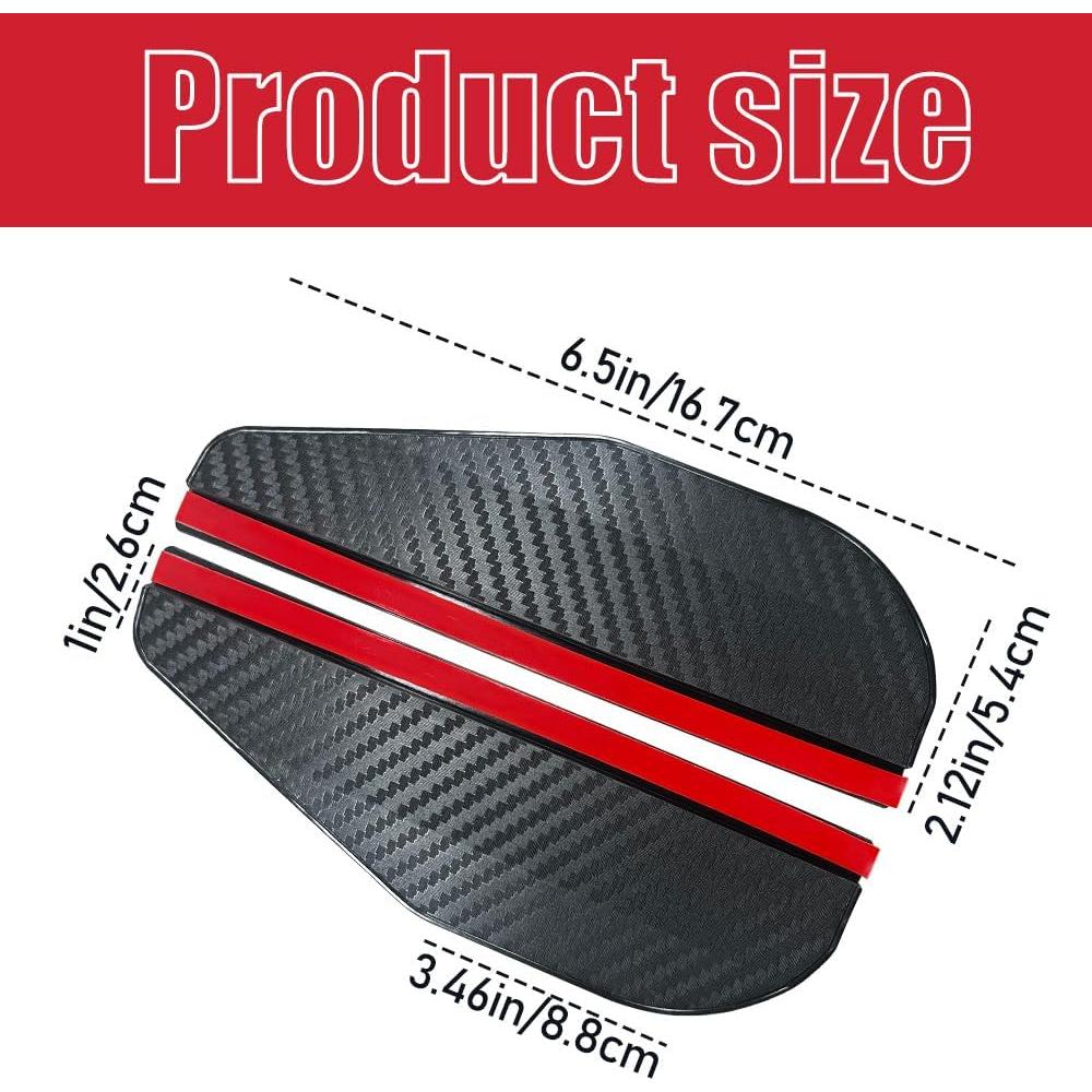 Protector de Lluvia para Espejo Retrovisor HABNVUON 2 Pcs