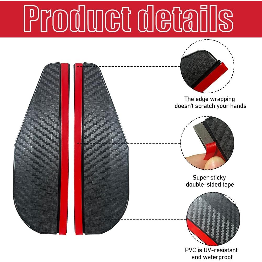 Protector de Lluvia para Espejo Retrovisor HABNVUON 2 Pcs