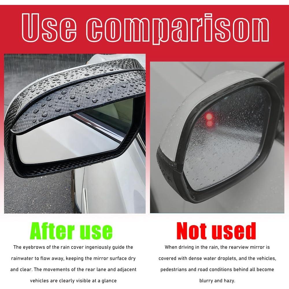 Protector de Lluvia para Espejo Retrovisor HABNVUON 2 Pcs