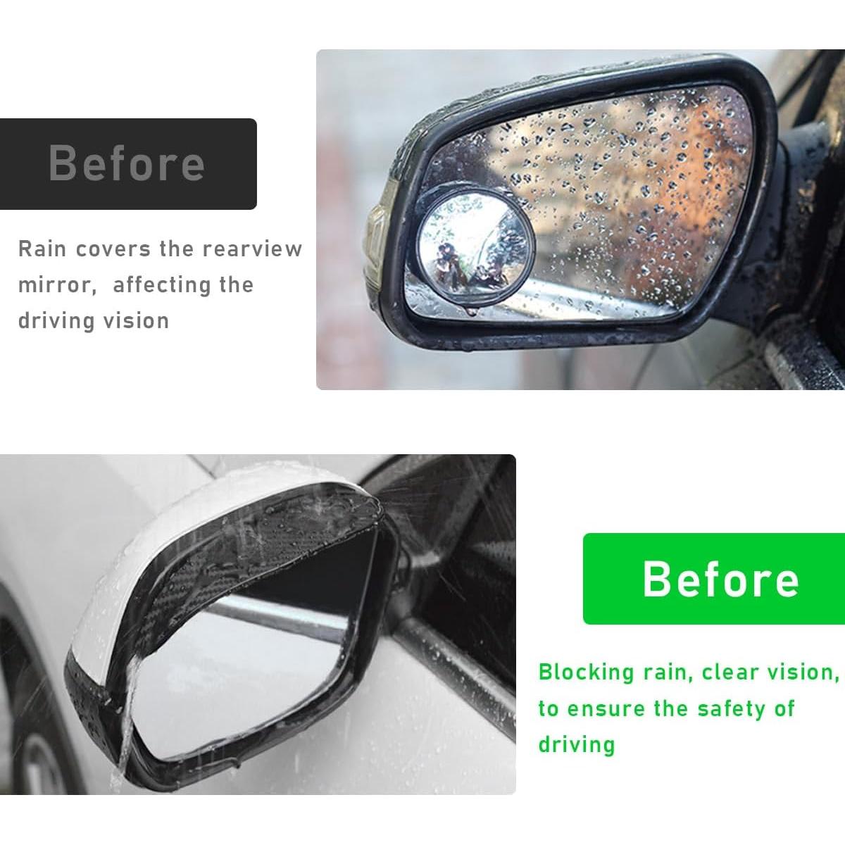 2 Protectores de Lluvia para Espejos Laterales Ohleats - Fibra de Carbono