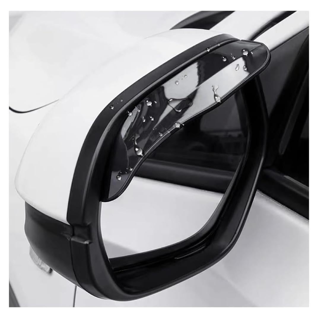 Protector de Lluvia para Espejo de Auto Dickno 2 PCS Negro