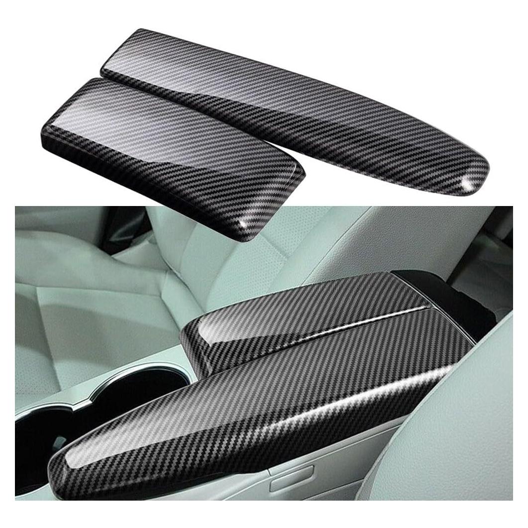 Cubierta de Reposabrazos Central Fibra de Carbono ABS para Mercedes-Benz