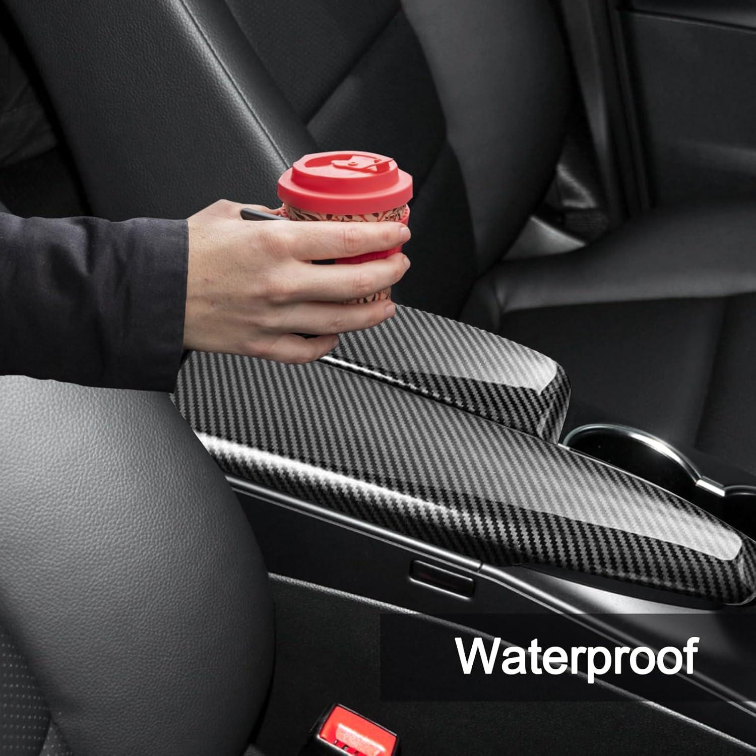 Cubierta de Reposabrazos Central Fibra de Carbono ABS para Mercedes-Benz