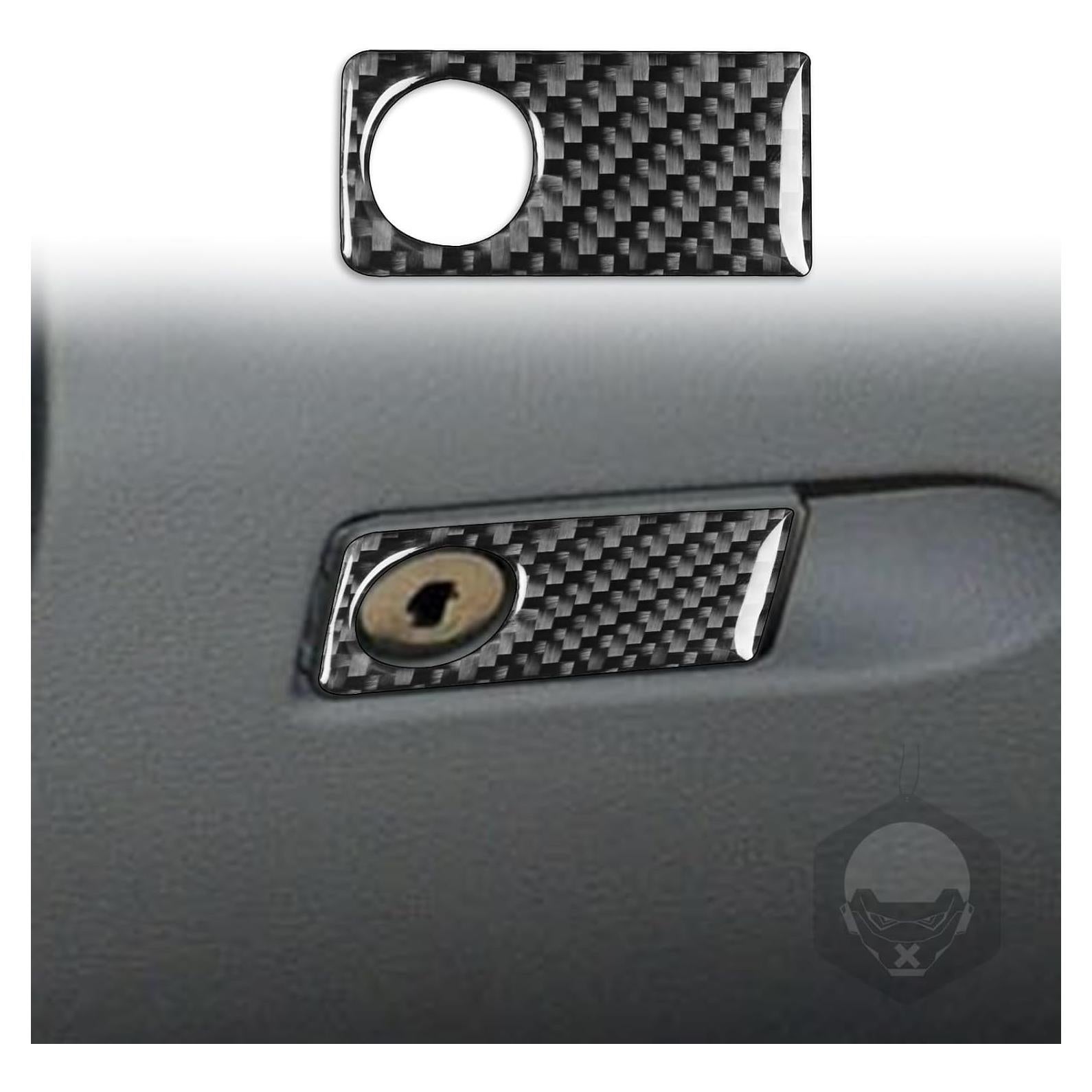 Etiqueta de Panel de Llave de Fibra de Carbono Genérica para Mercedes Benz Clase C W204 2012-2014