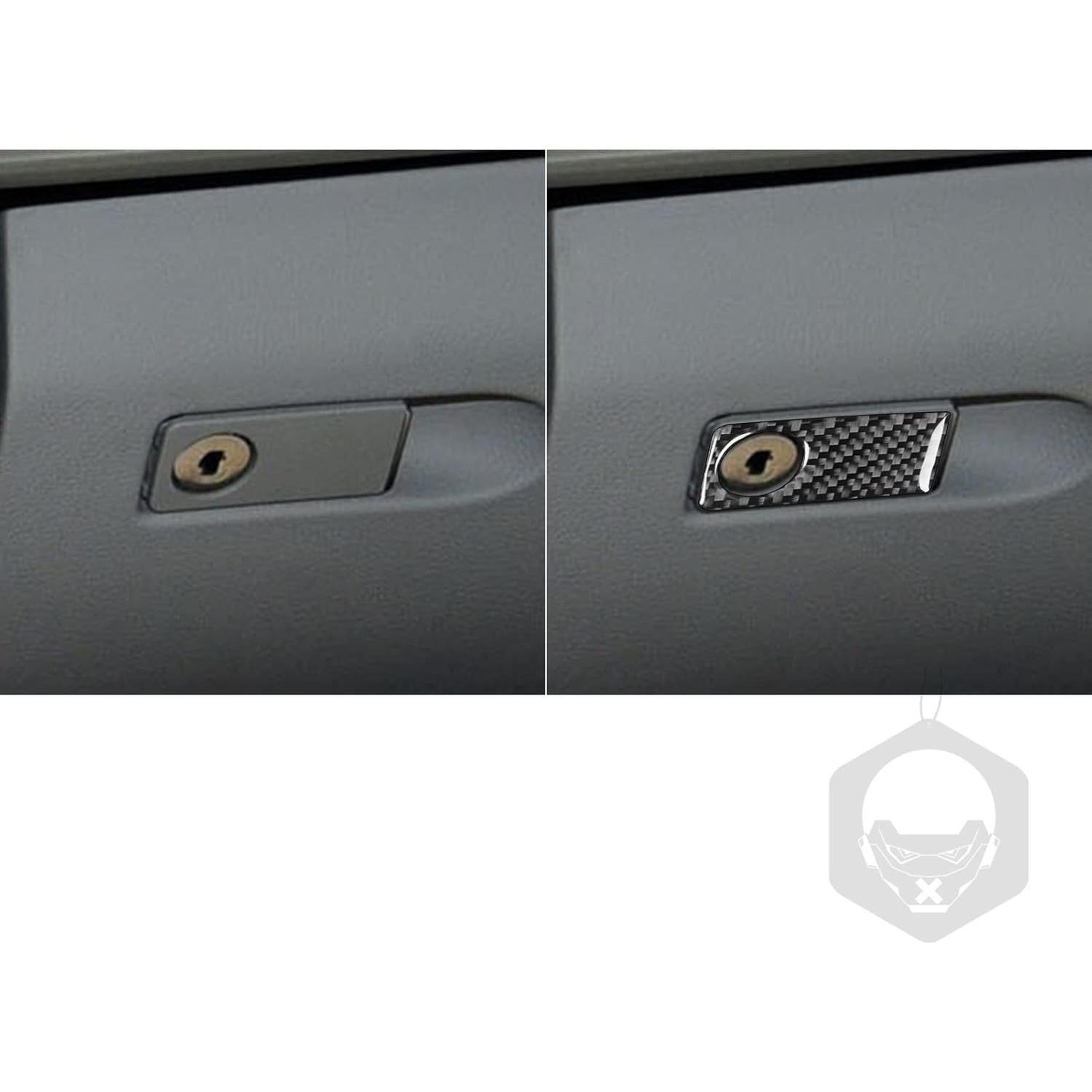 Etiqueta de Panel de Llave de Fibra de Carbono Genérica para Mercedes Benz Clase C W204 2012-2014