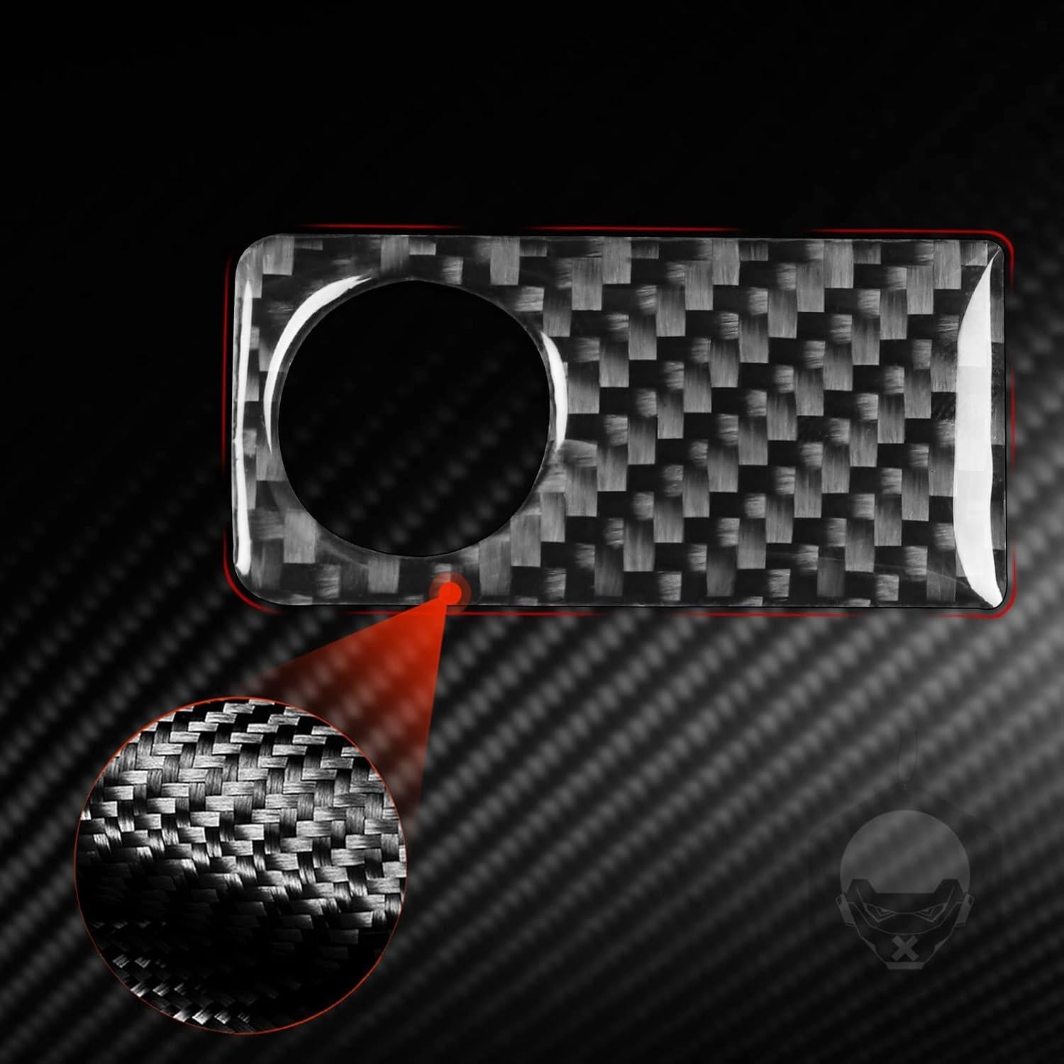 Etiqueta de Panel de Llave de Fibra de Carbono Genérica para Mercedes Benz Clase C W204 2012-2014