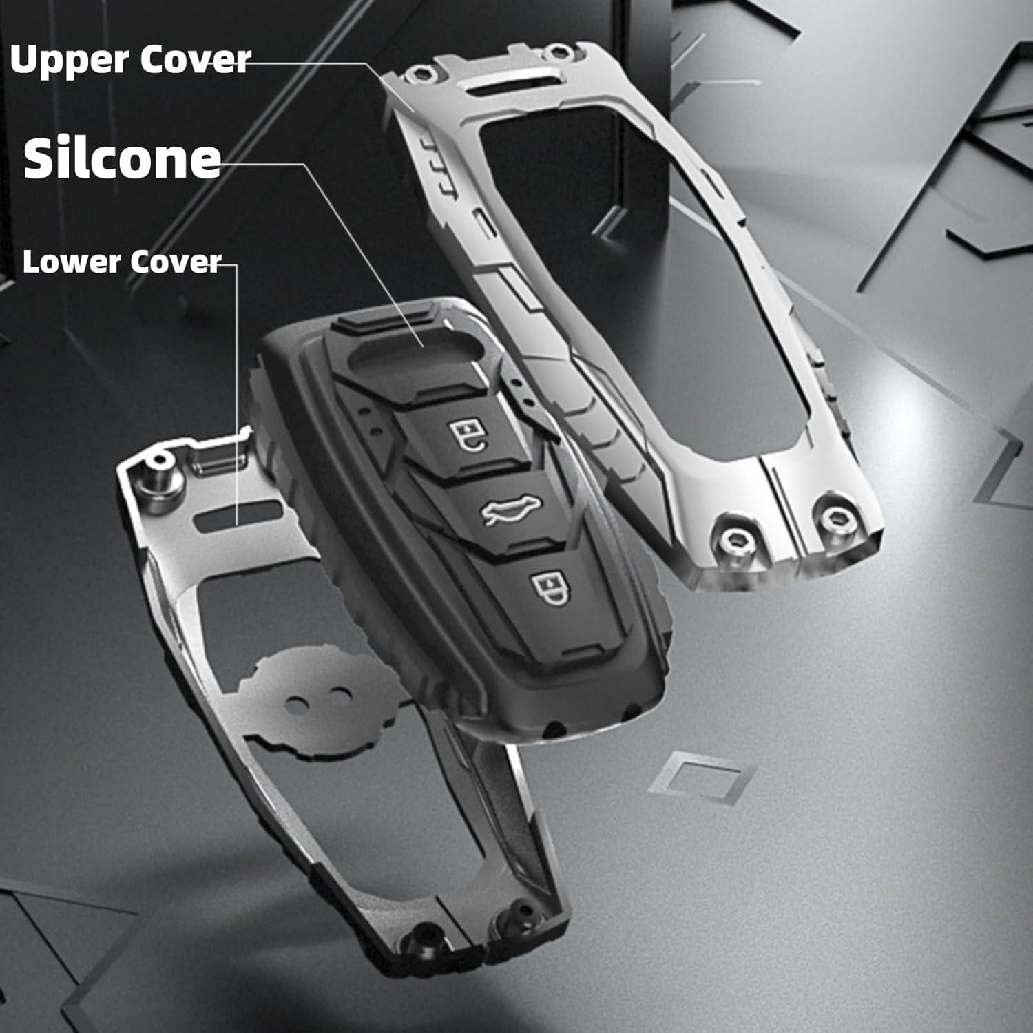 Funda de Llave de Metal Audi Tipo A-Negro para A3 A6 A7 A8 Q7 Q8