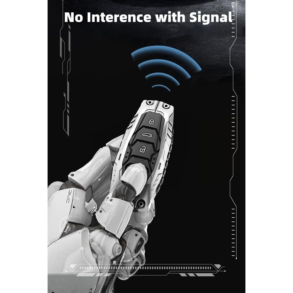 Funda de Llave de Metal Audi Tipo A-Negro para A3 A6 A7 A8 Q7 Q8