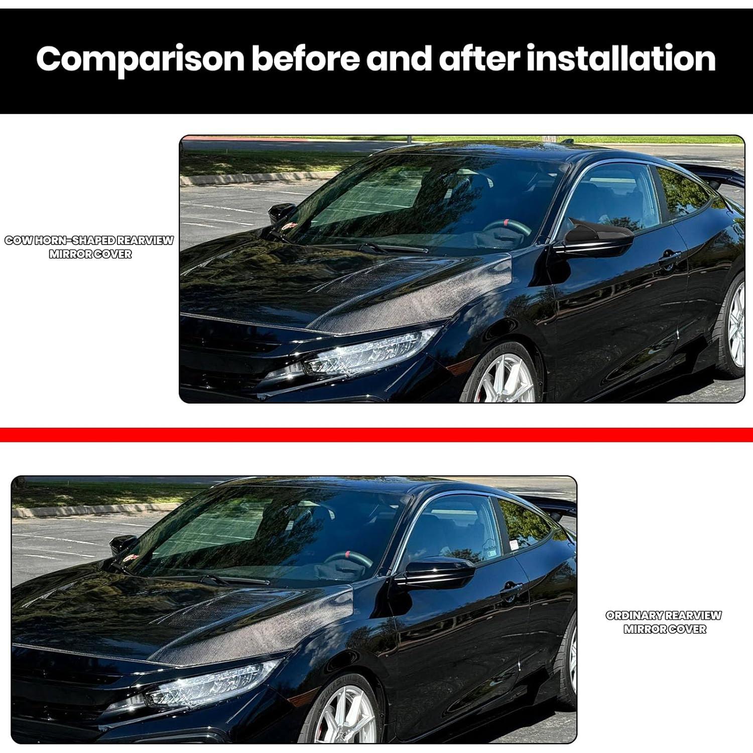 Cubierta de Espejo Lateral MOFOAP para Honda Civic 2016-2021