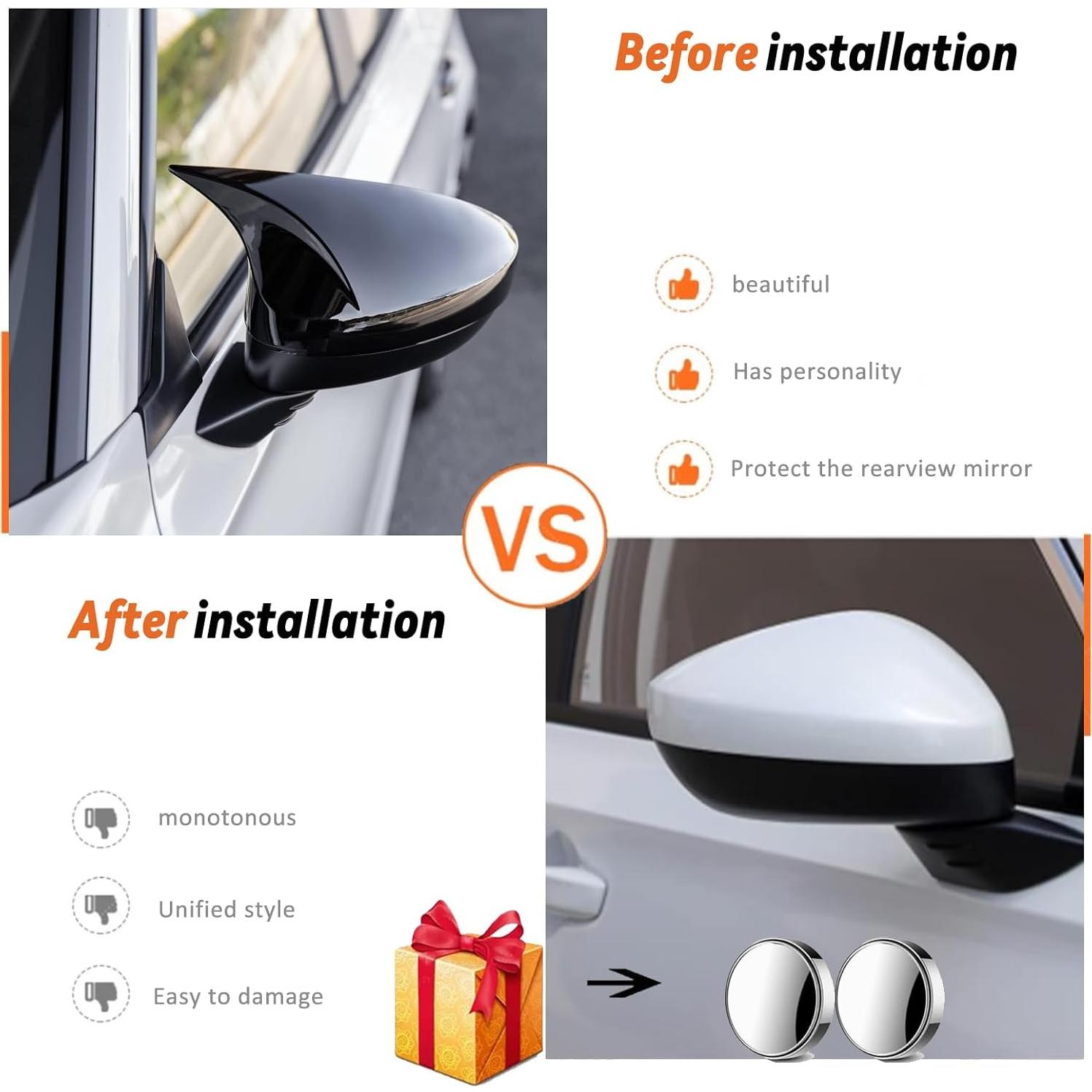 Cubierta de Espejo Lateral AULESSE para Civic 2022-2025 Negro