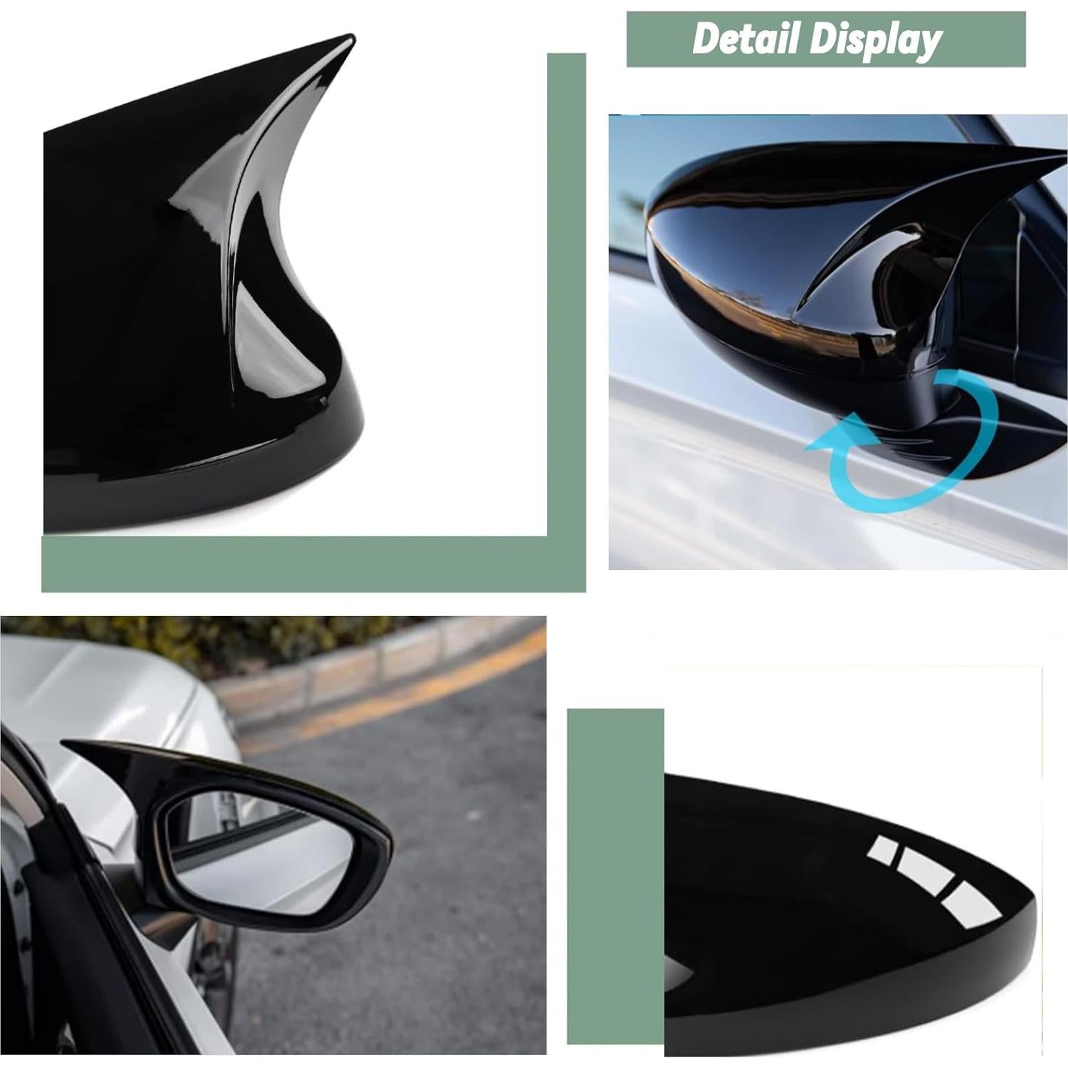 Cubierta de Espejo Lateral AULESSE para Civic 2022-2025 Negro