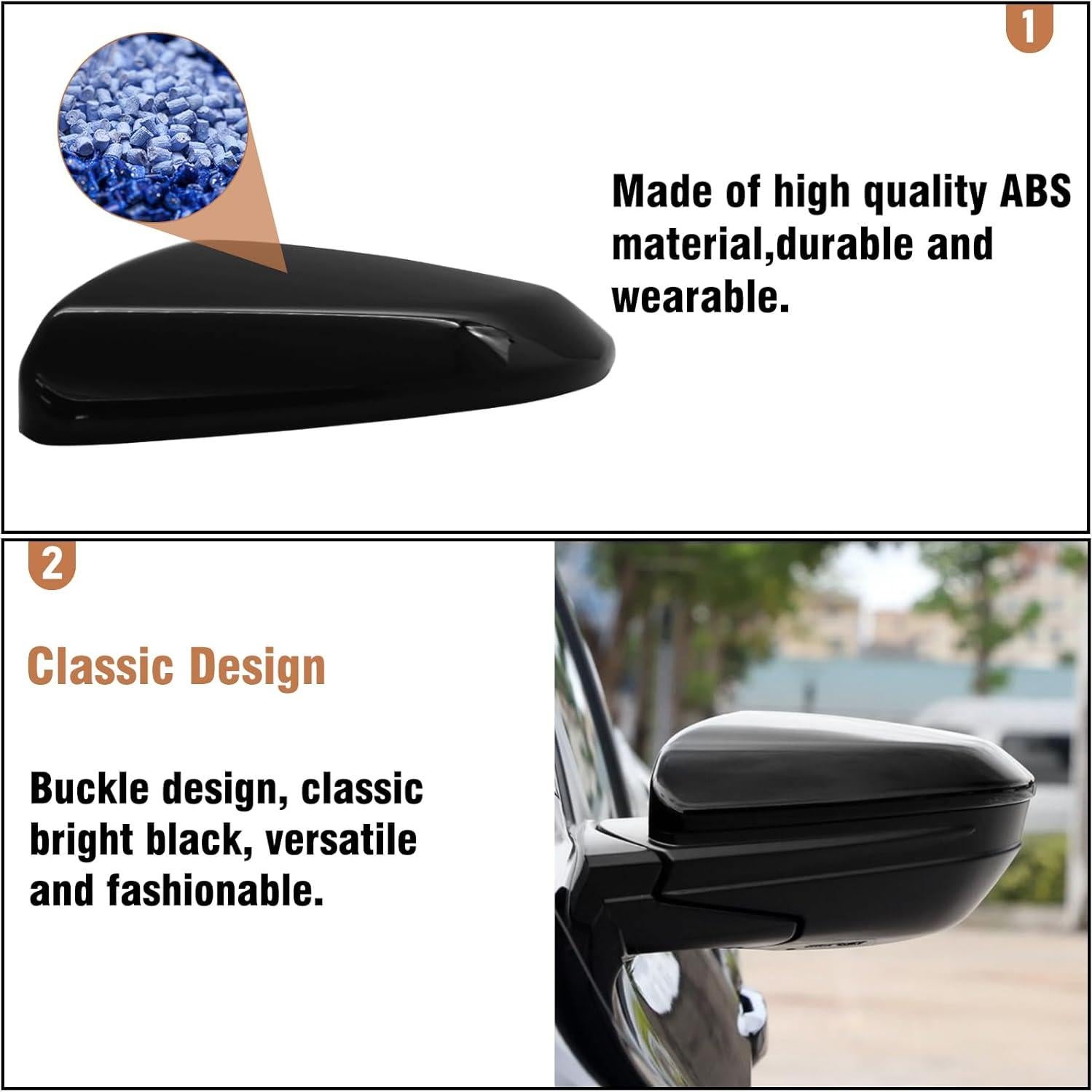 Tapa de Espejo Lateral Izquierdo OWITAT para Honda Civic 2016-2021