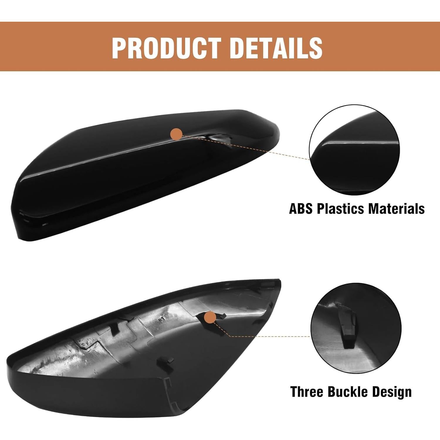 Tapa de Espejo Lateral Izquierdo OWITAT para Honda Civic 2016-2021