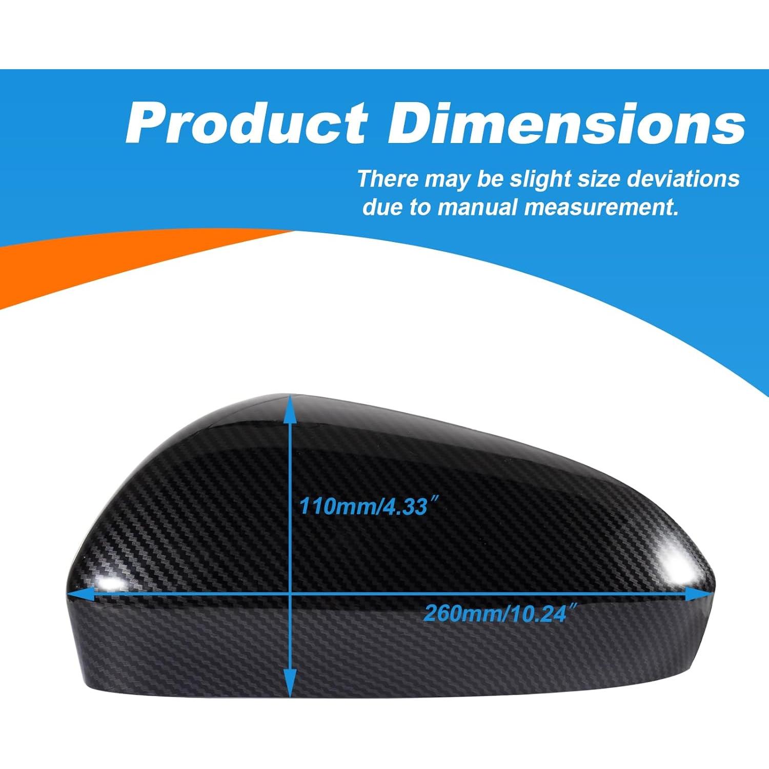 Cubierta Espejo Retrovisor Fibra de Carbono CZShiYue Ford Fusion 2013-2018