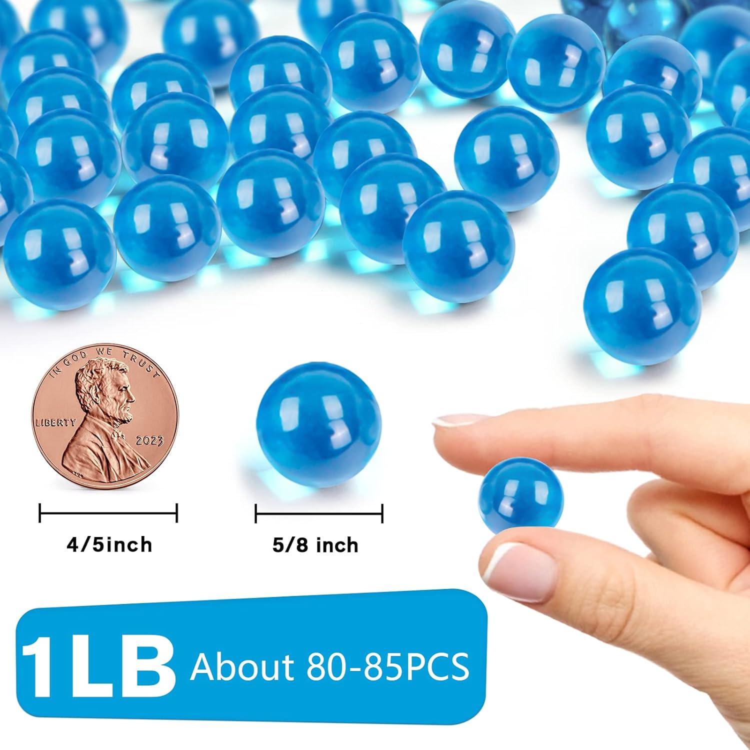 Canicas de Vidrio Azul Claro FUTUREPLUSX 1.5 Tazas Decorativas