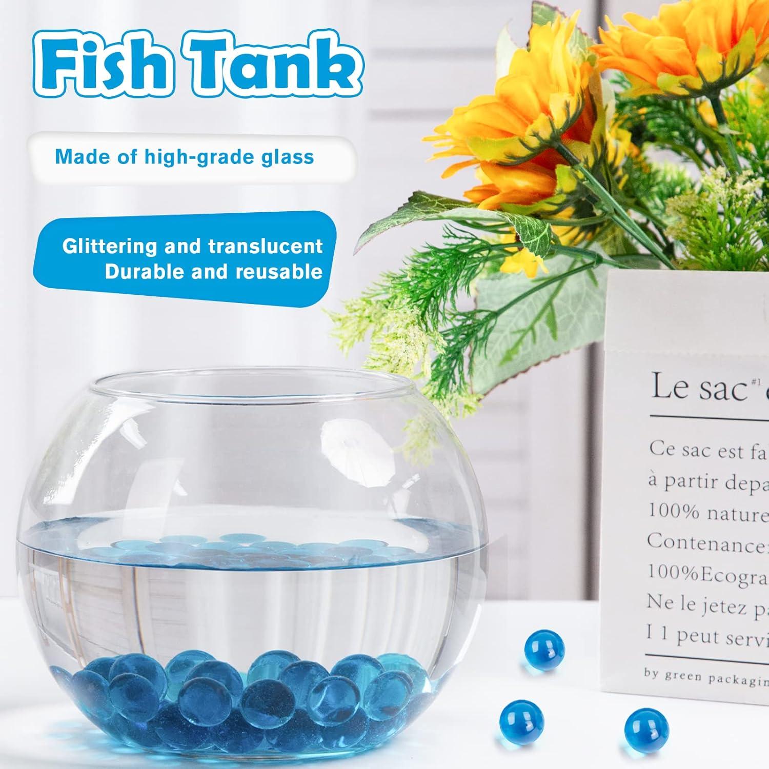 Canicas de Vidrio Azul Claro FUTUREPLUSX 1.5 Tazas Decorativas