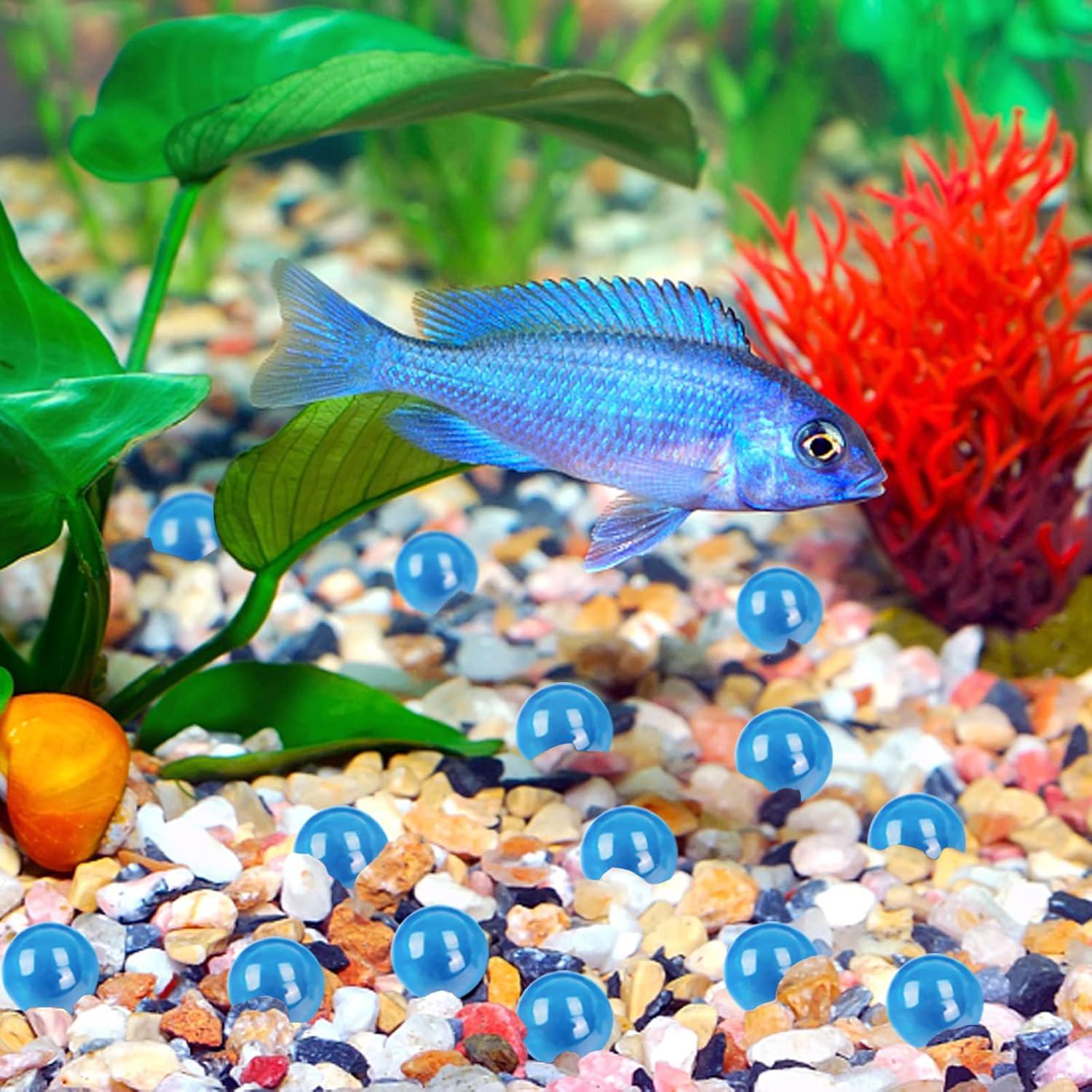 Canicas de Vidrio Azul Claro FUTUREPLUSX 1.5 Tazas Decorativas