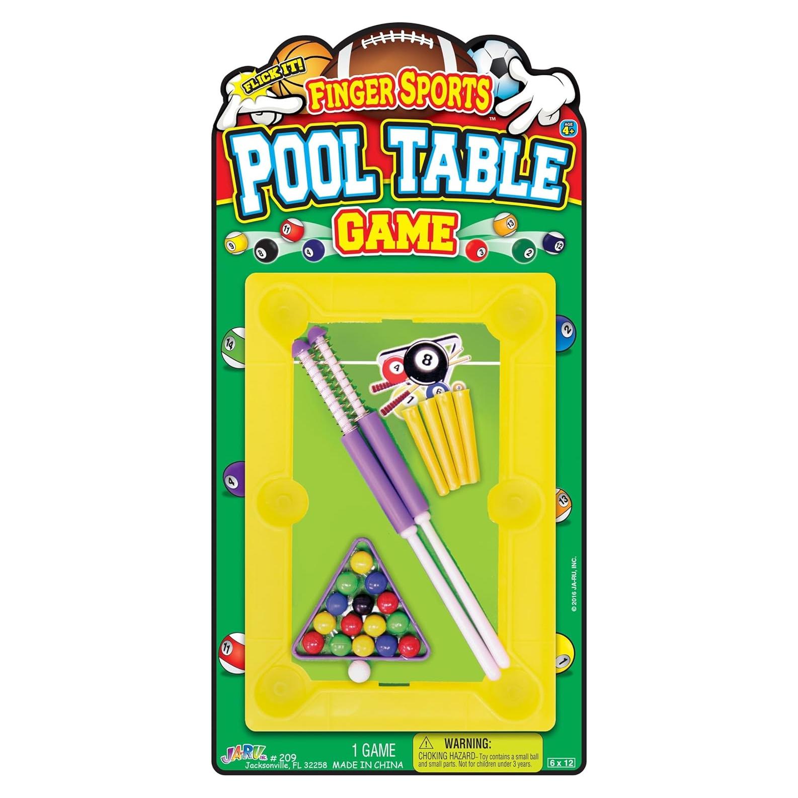 Juego de Mesa de Billar Mini JA-RU 30 cm con Queues y Bolas