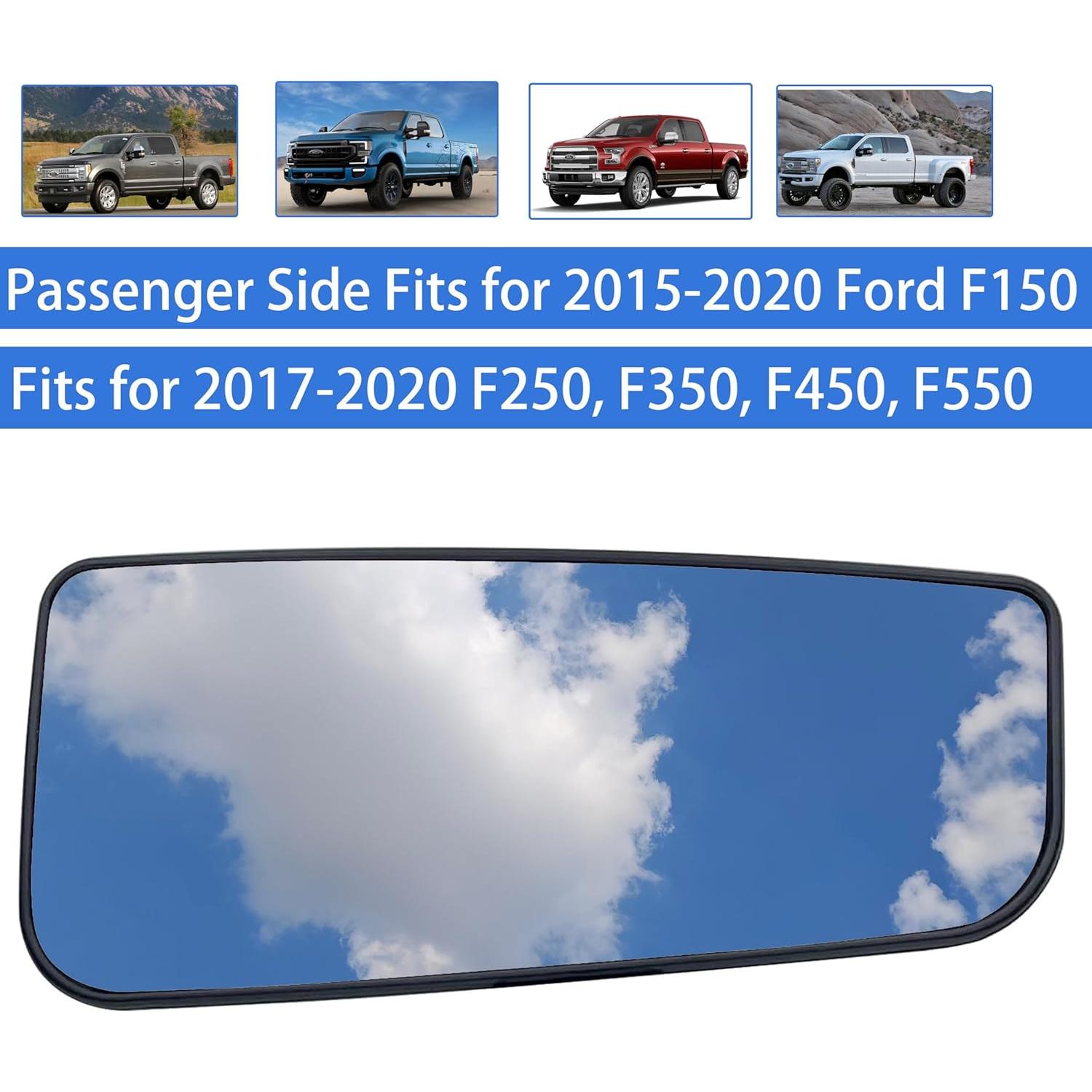 Espejo calefaccionado lado derecho Ford F150 F250 F350 2015-2022